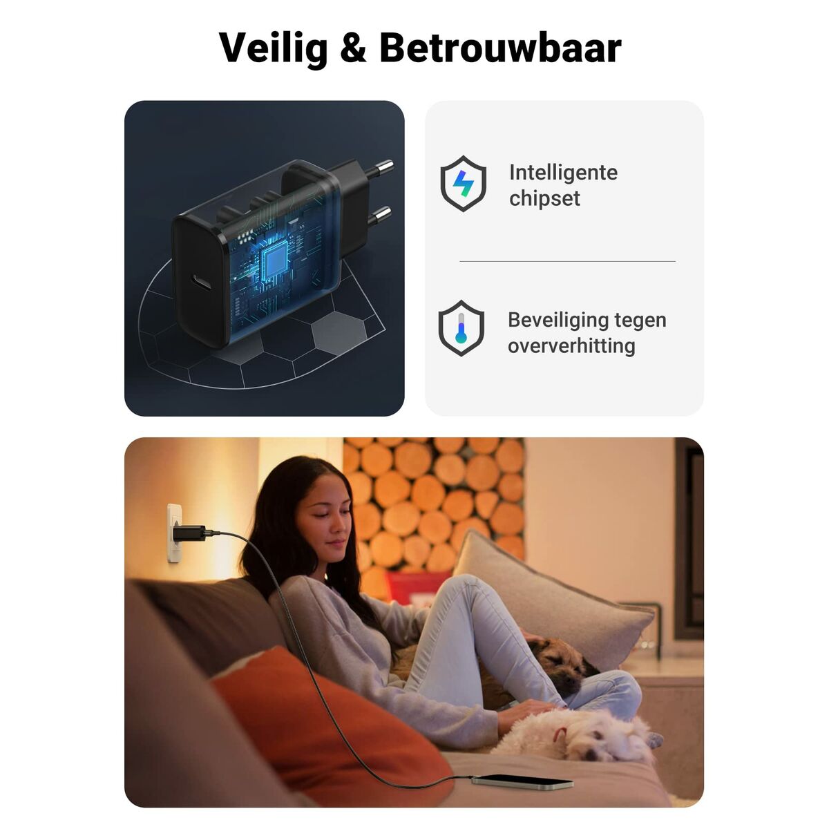 Cable USB a Lightning Ugreen 10191 Negro