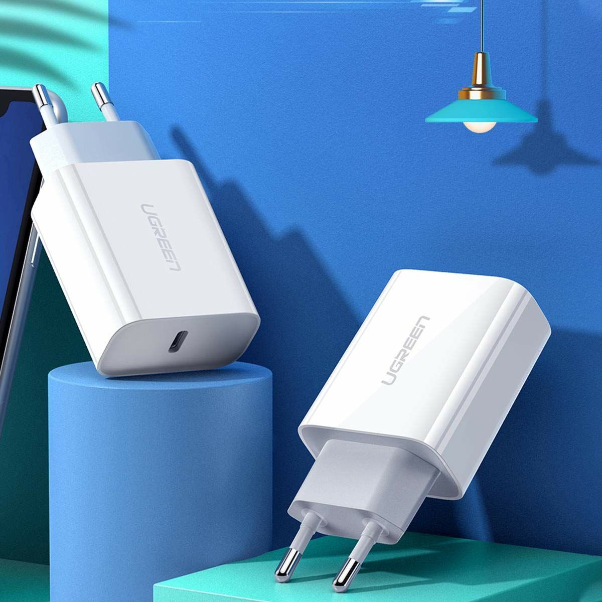 Cable USB a Lightning Ugreen 60450 Blanco