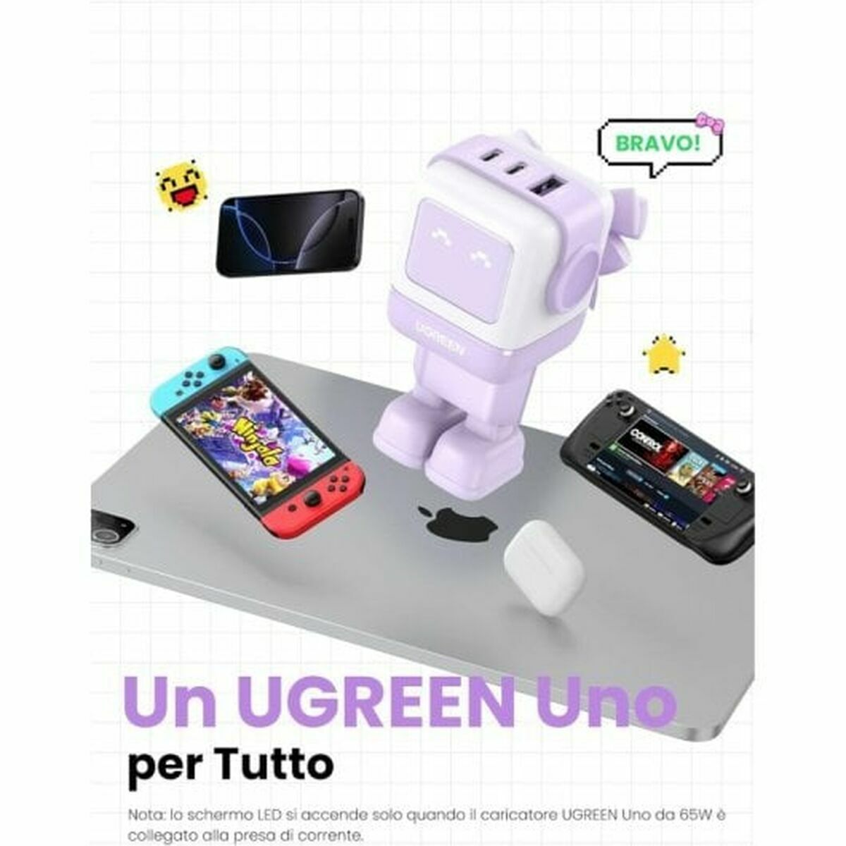 Videocámara de Vigilancia Ugreen 35291 Rosa Púrpura