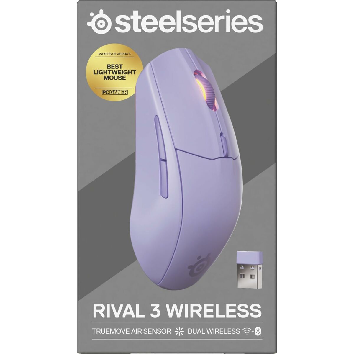 Ratón SteelSeries 62525 Lavanda