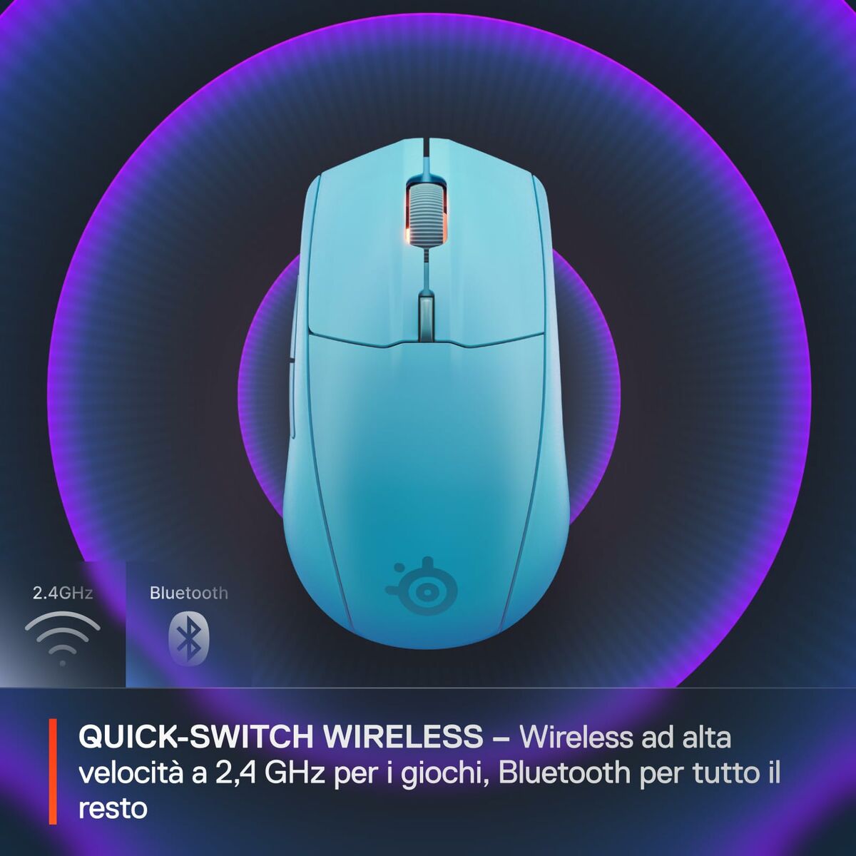 Ratón SteelSeries 62526 Agua 18000 dpi