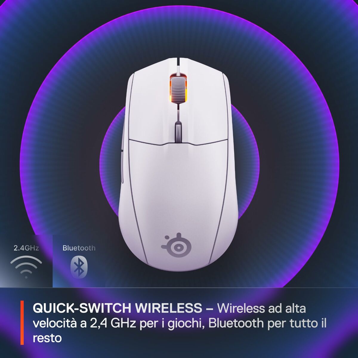 Ratón SteelSeries 62524 Blanco