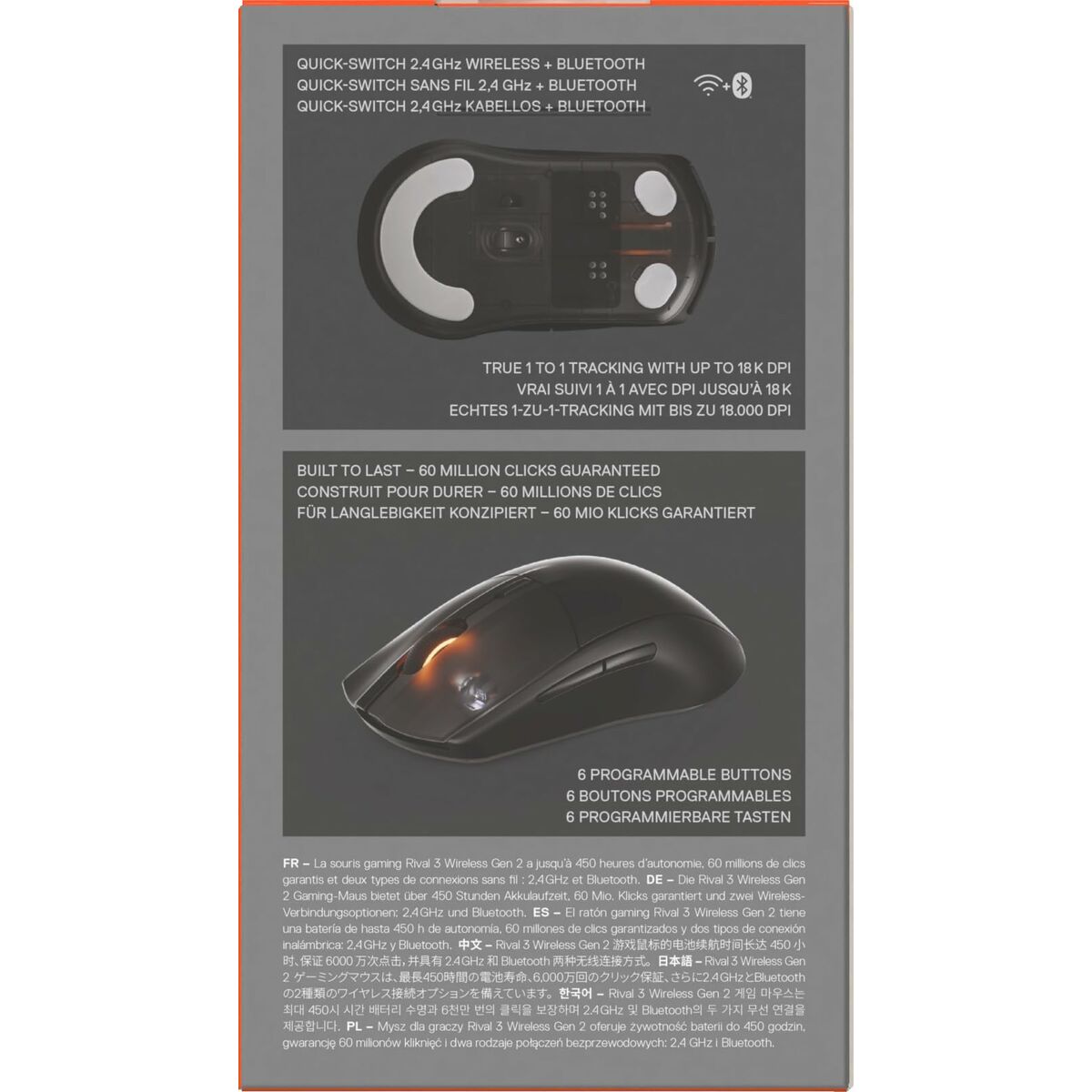 Ratón SteelSeries 62523 Negro
