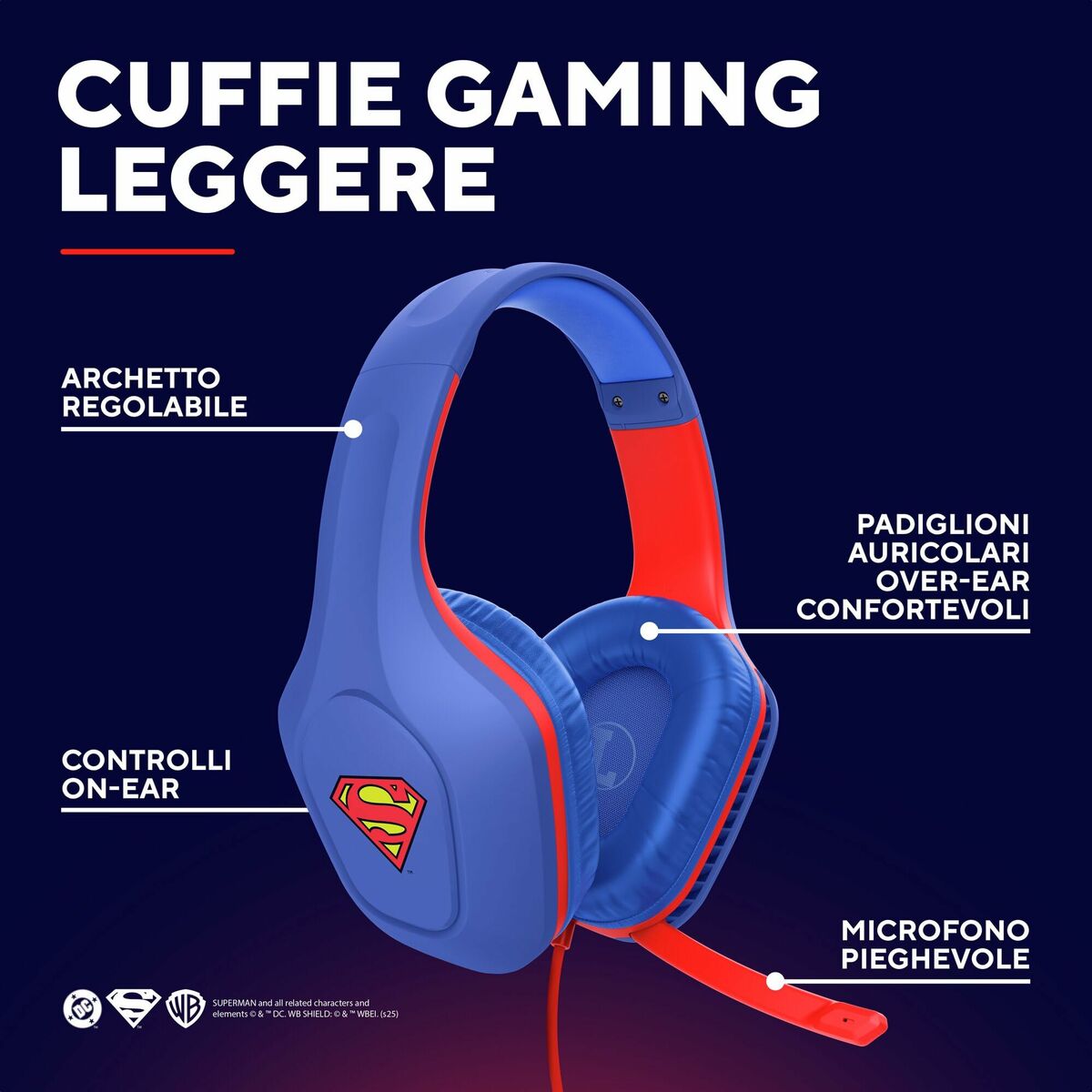 Auriculares Trust 25738 Azul Rojo