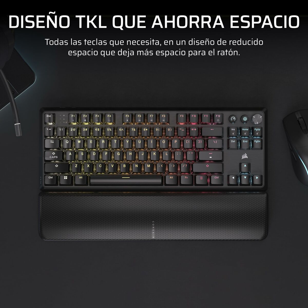 Teclado Inalámbrico Corsair CH-914901E-ES Negro Qwerty Español