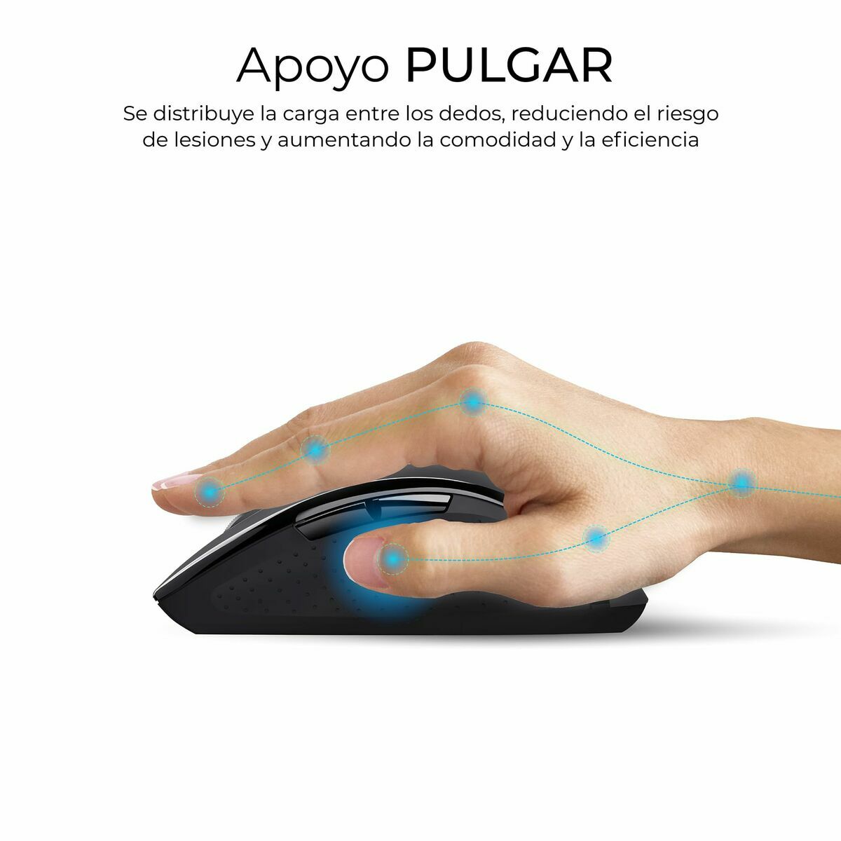 Teclado y Ratón Subblim OFFICE PROWAVE Negro Qwerty Español QWERTY