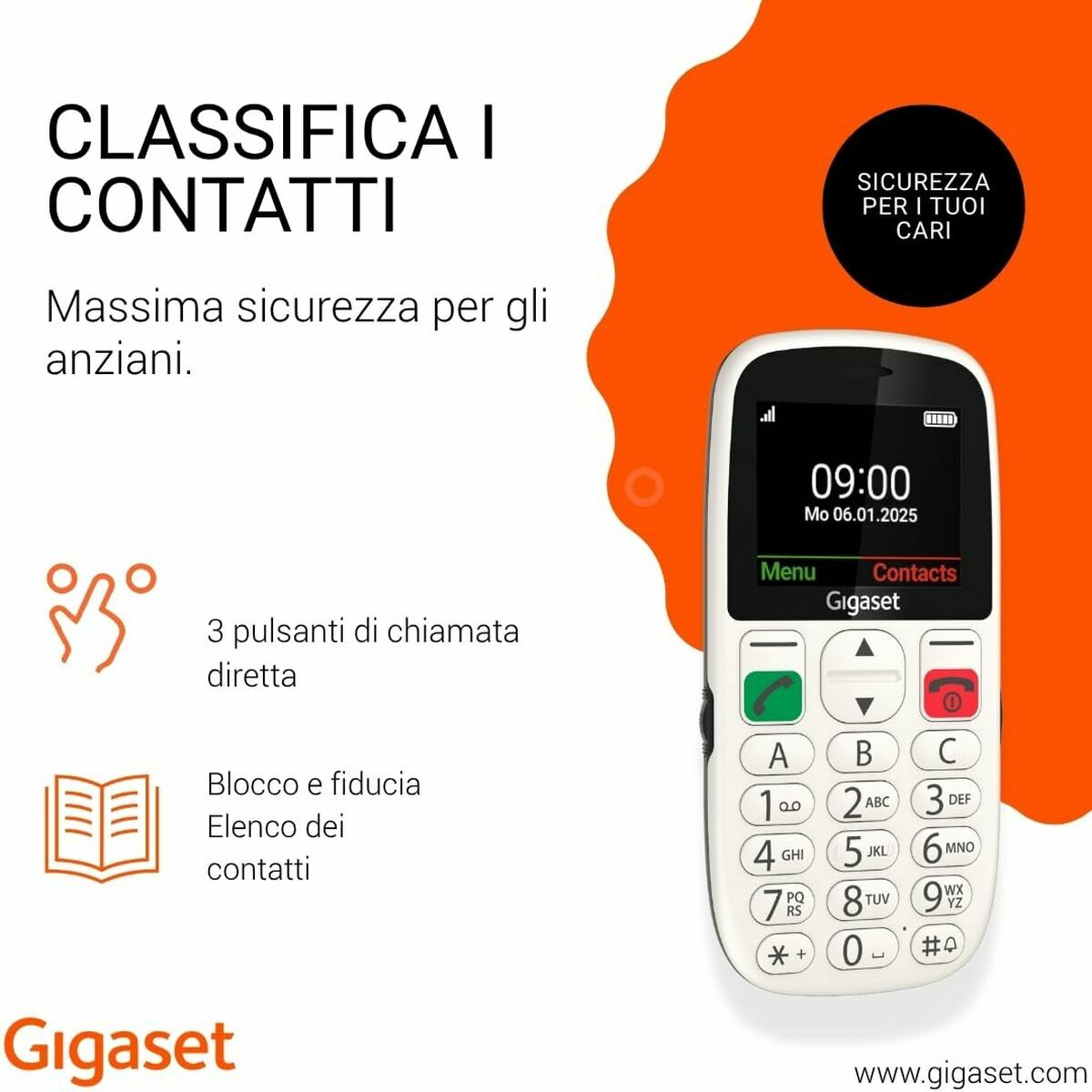 Smartphone Gigaset S30853-H1230-R103 2,2" 32 MB RAM Blanco