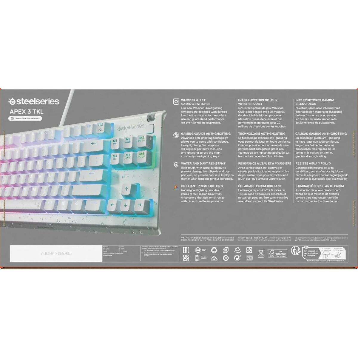 Teclado SteelSeries 64819 Blanco