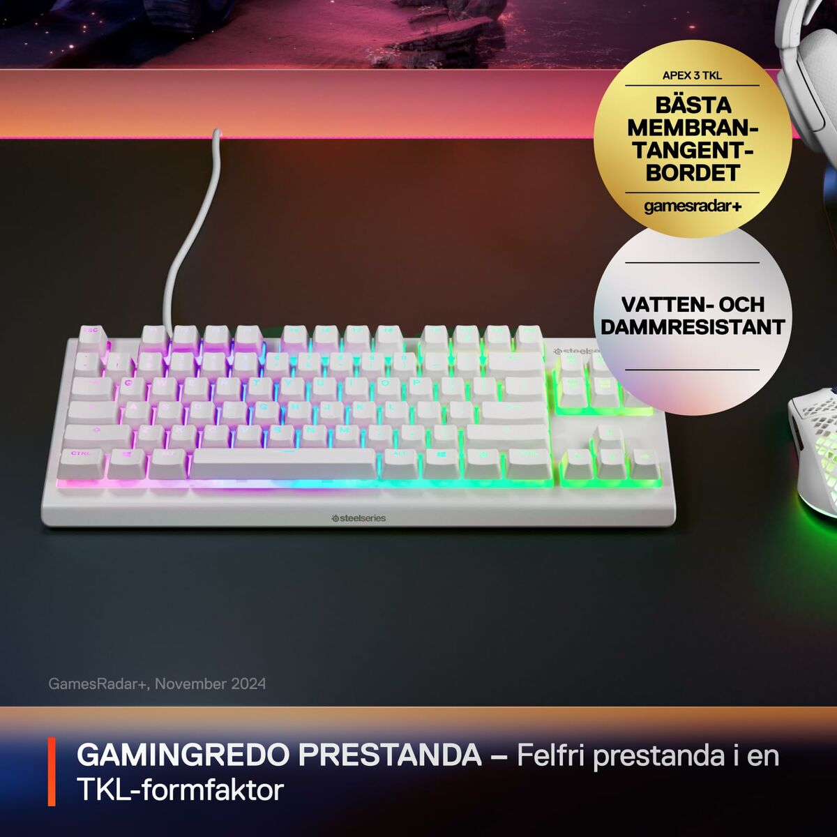 Teclado SteelSeries 64819 Blanco