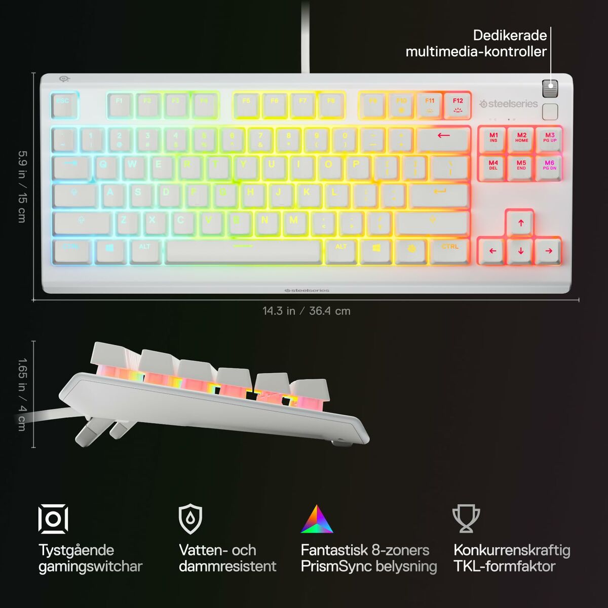 Teclado SteelSeries 64819 Blanco