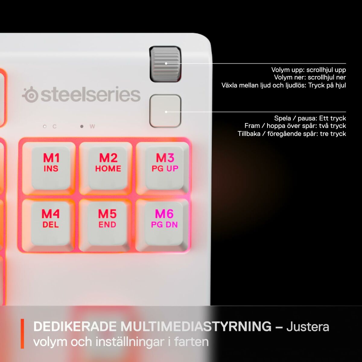 Teclado SteelSeries 64819 Blanco