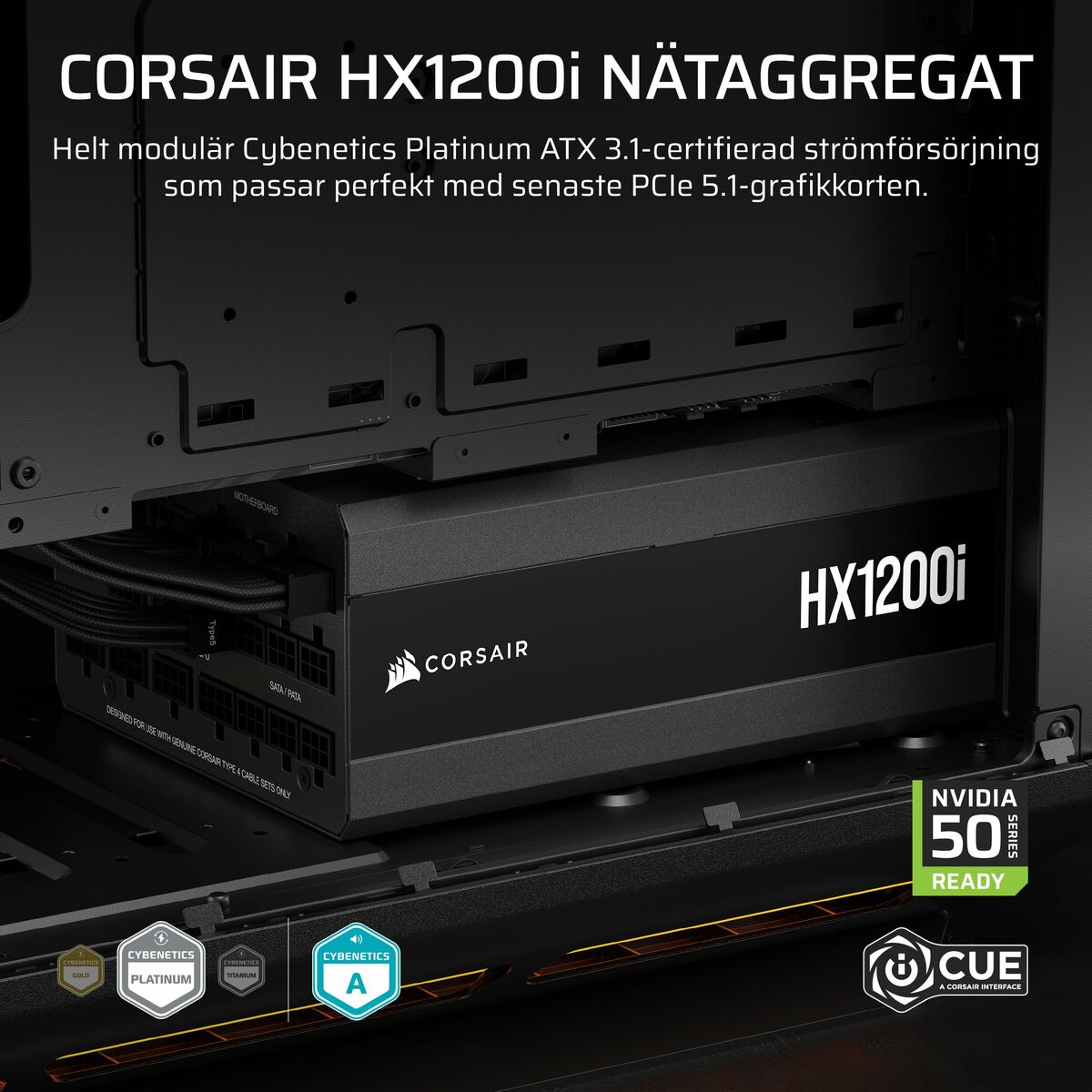 Fuente de Alimentación Corsair CP-9020307-EU 1200 W 80 PLUS Platinum