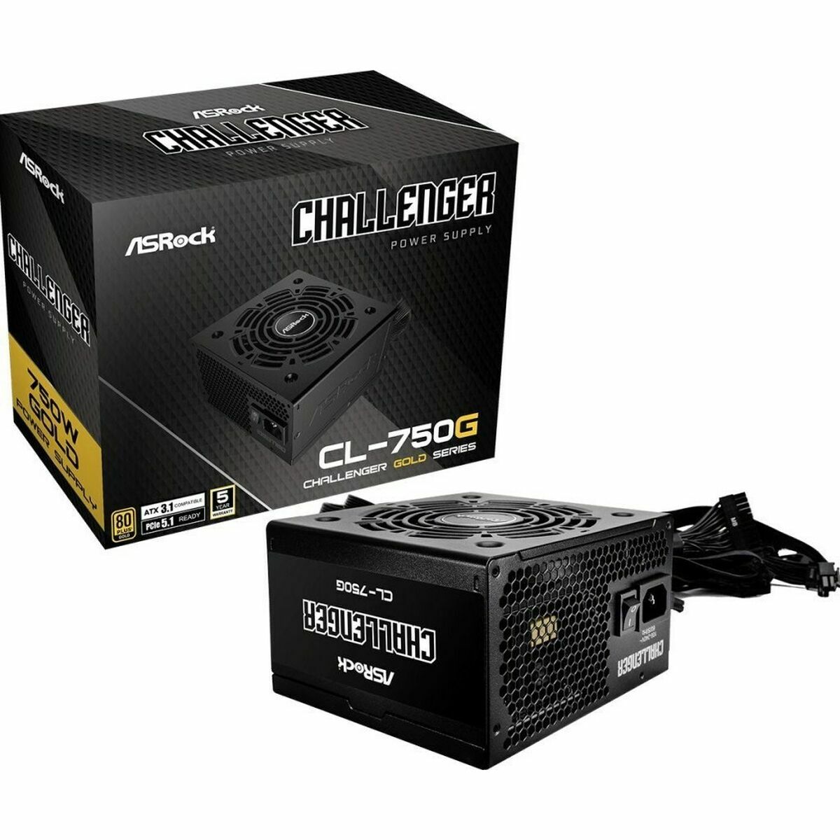 Fuente de Alimentación ASRock 90-UXC075-GNEAAA 750 W 80 Plus Gold