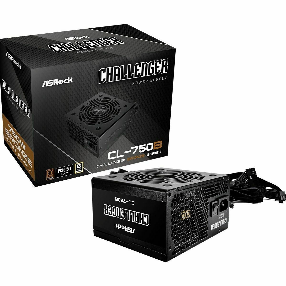 Fuente de Alimentación ASRock 90-UXC075-BNEAAA 750 W 80 Plus Bronze