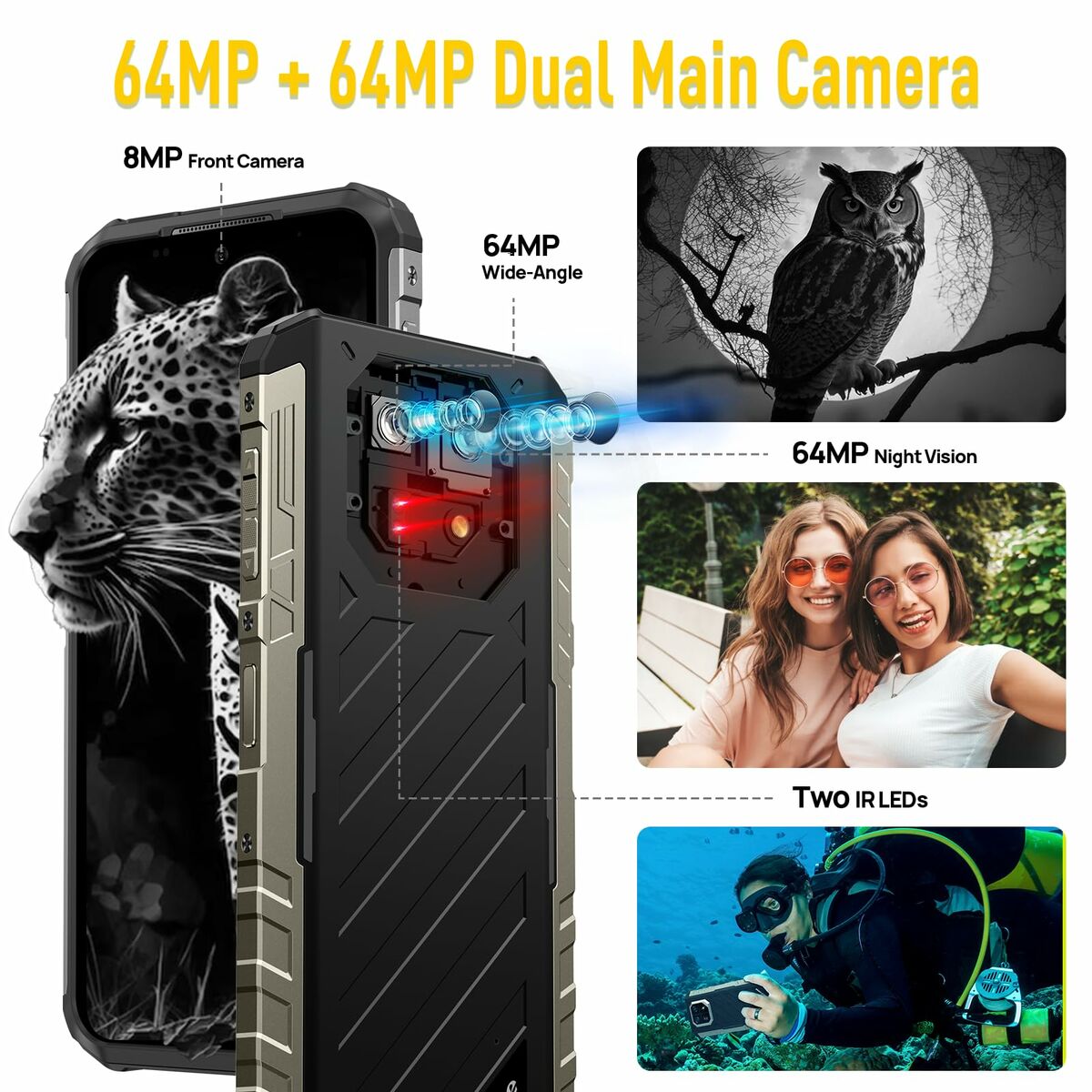 Smartphone Ulefone ARMOR X32 12 GB RAM 128 GB Negro