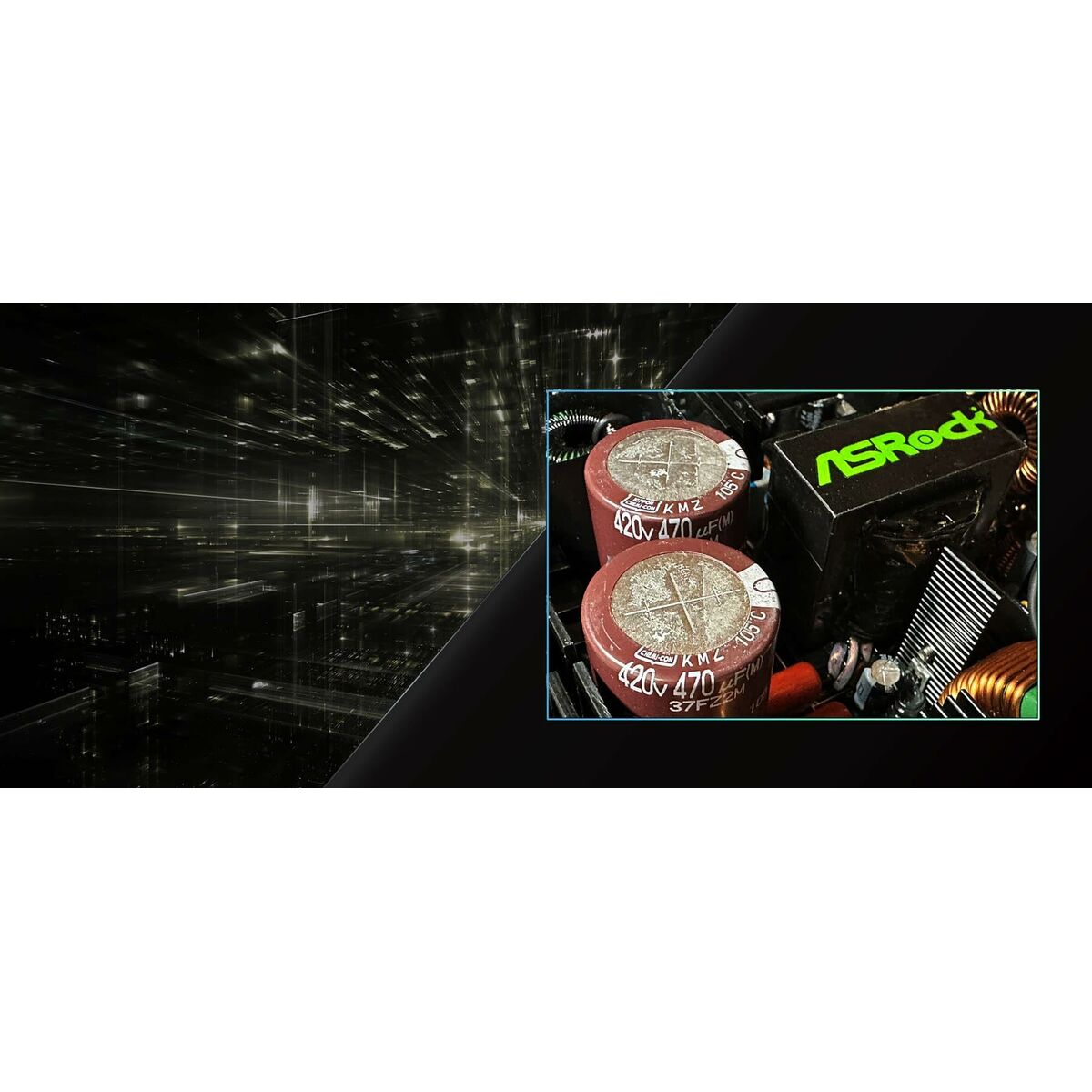 Fuente de Alimentación ASRock 90-UXP100-GFEAAB 1000 W 80 Plus Gold