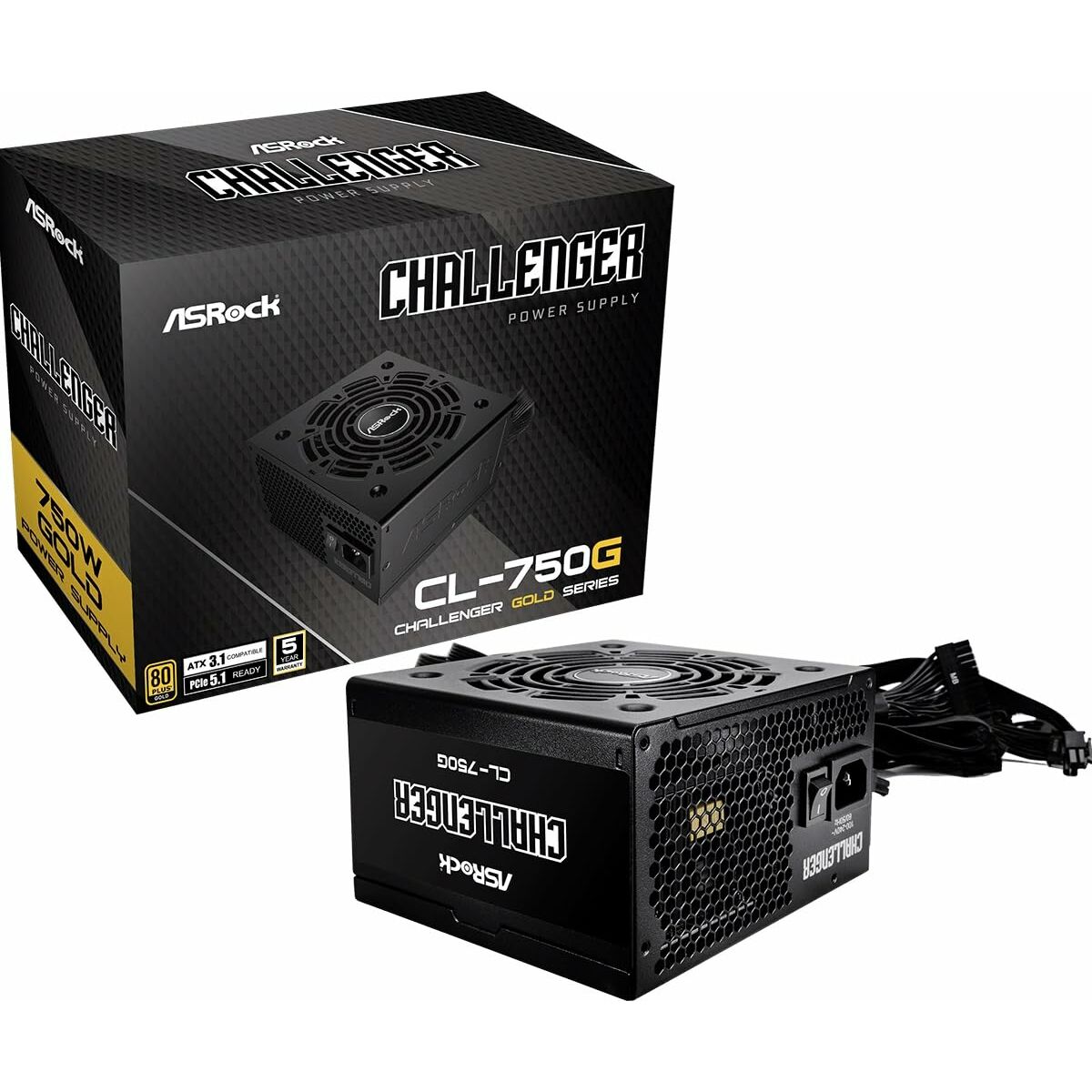 Fuente de Alimentación ASRock 90-UXP100-GFEAAB 1000 W 80 Plus Gold
