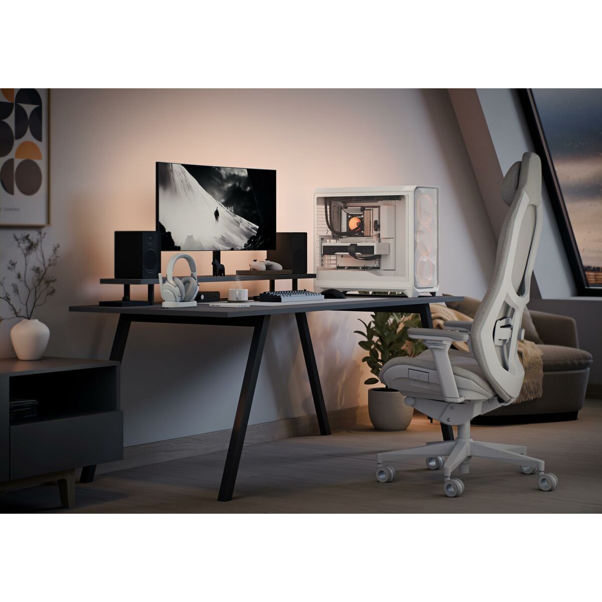 Caja Semitorre ATX Fractal Design FD-C-MES3X-06 Blanco