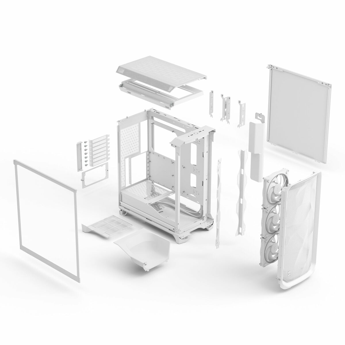 Caja Semitorre ATX Fractal Design FD-C-MES3A-07 Blanco
