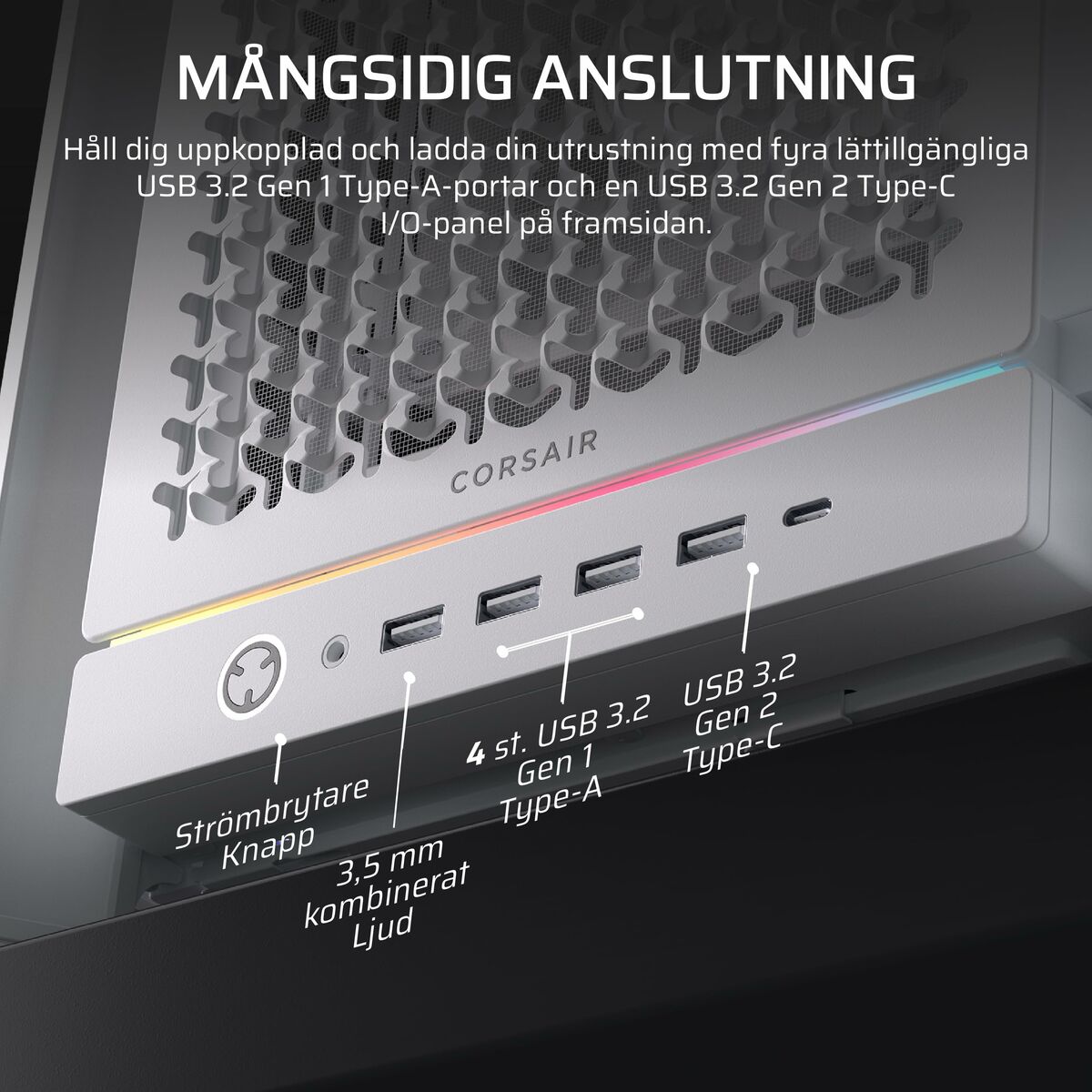 Caja Semitorre ATX Corsair CC-9011308-WW Blanco