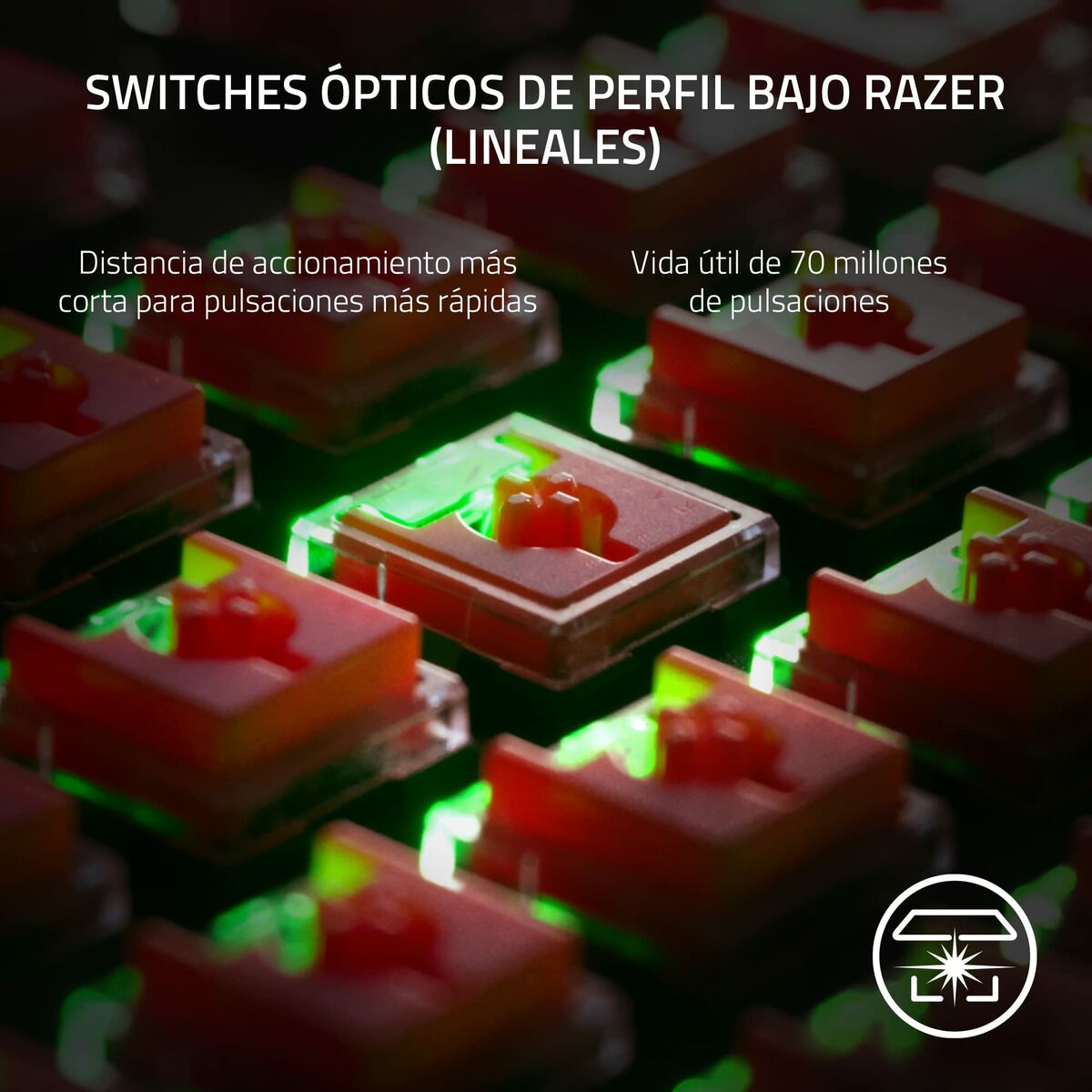 Teclado Inalámbrico Razer RZ03-04371100-R311 Negro Qwerty Español