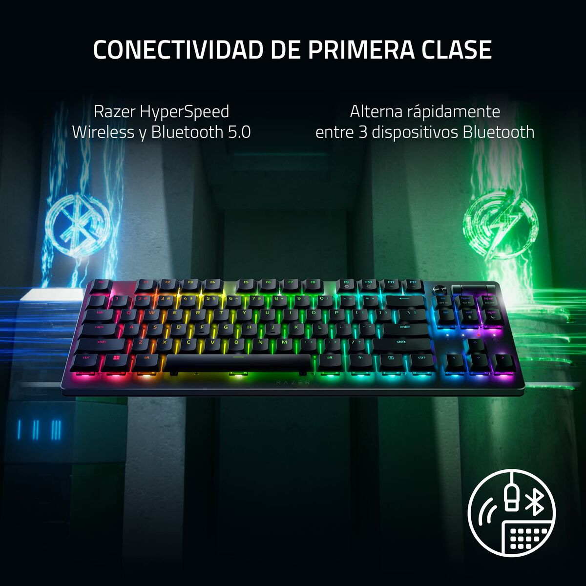 Teclado Inalámbrico Razer RZ03-04371100-R311 Negro Qwerty Español