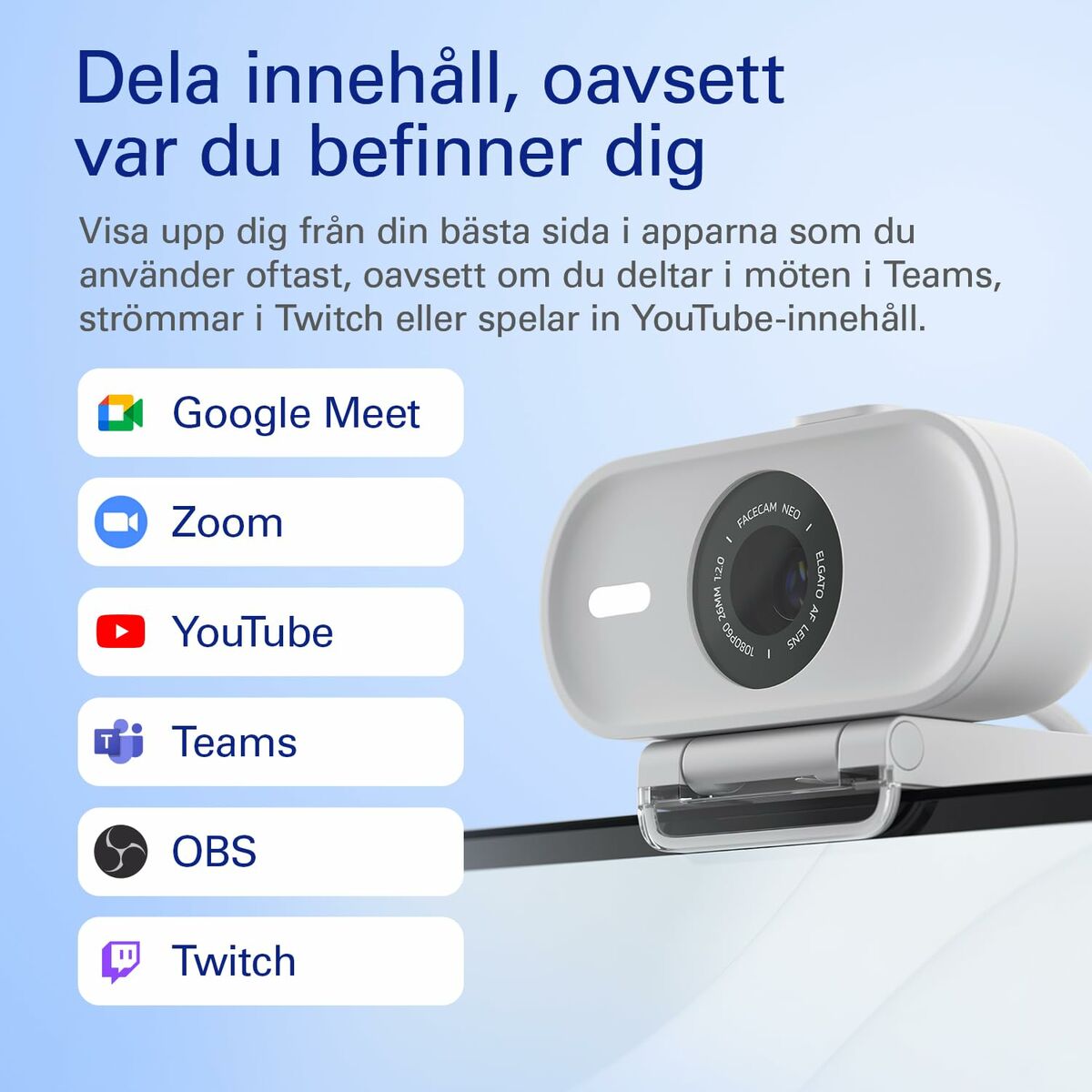Webcam Elgato Facecam Neo