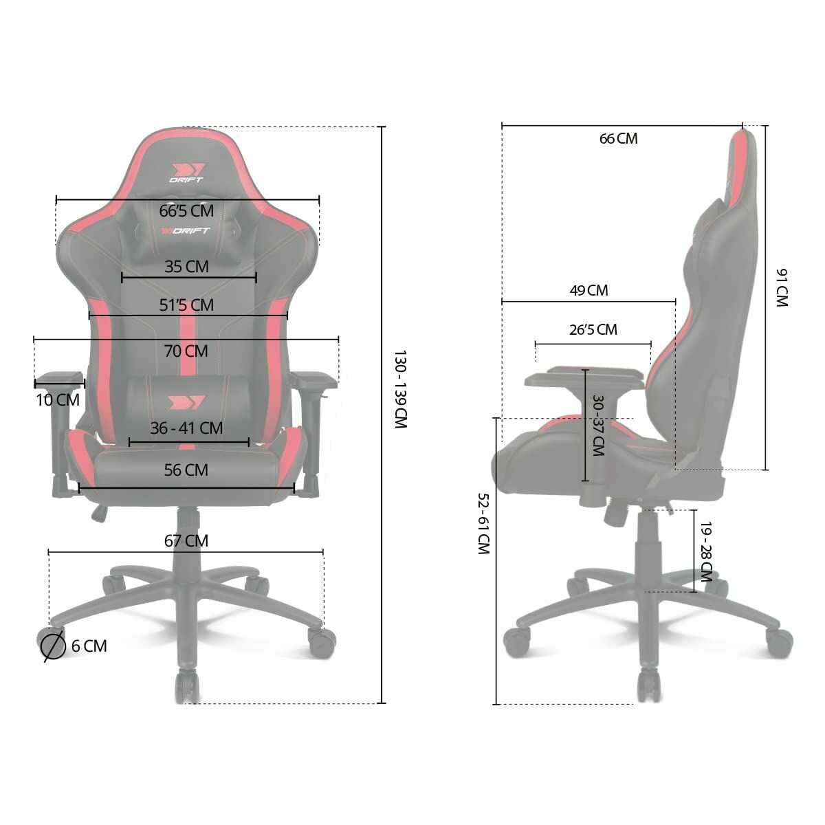 Silla Gaming DRIFT DR350 Negro