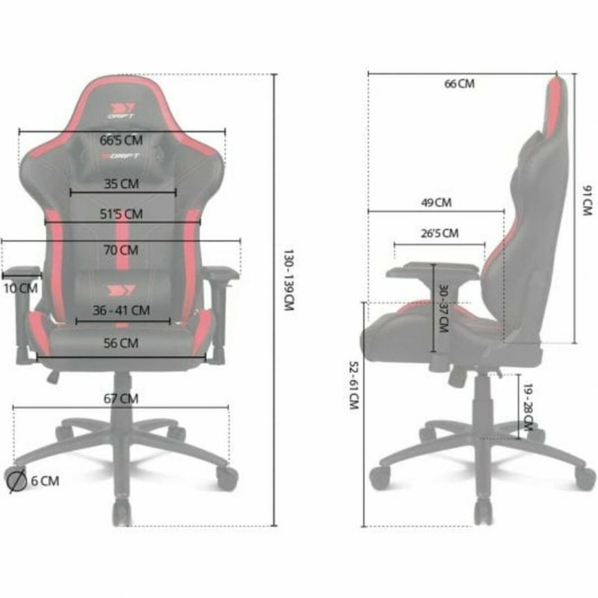 Silla Gaming DRIFT DR350 Negro