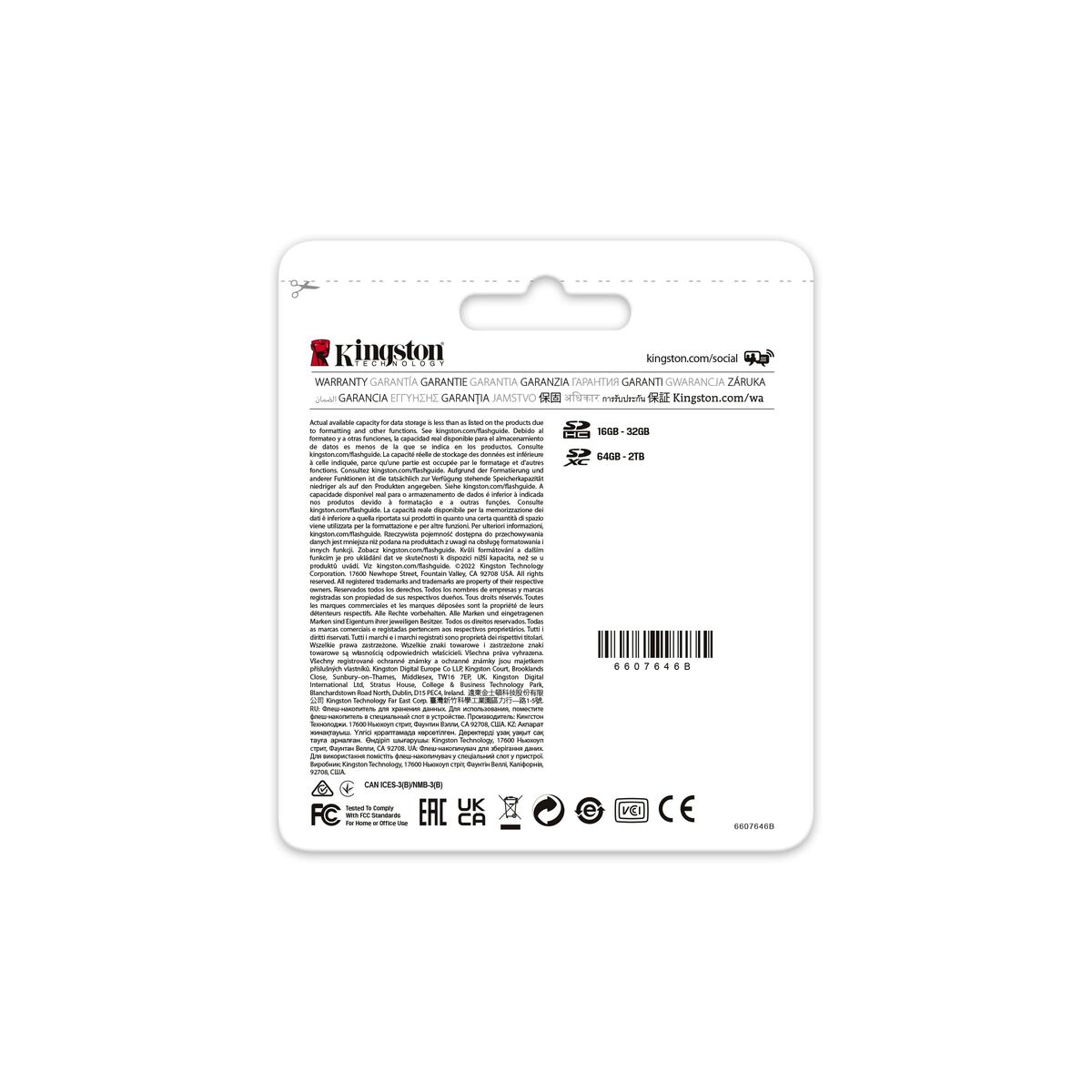 Tarjeta de Memoria Micro SD con Adaptador Kingston SDR2/128GB 128 GB SDXC UHS-II 8K Ultra HD