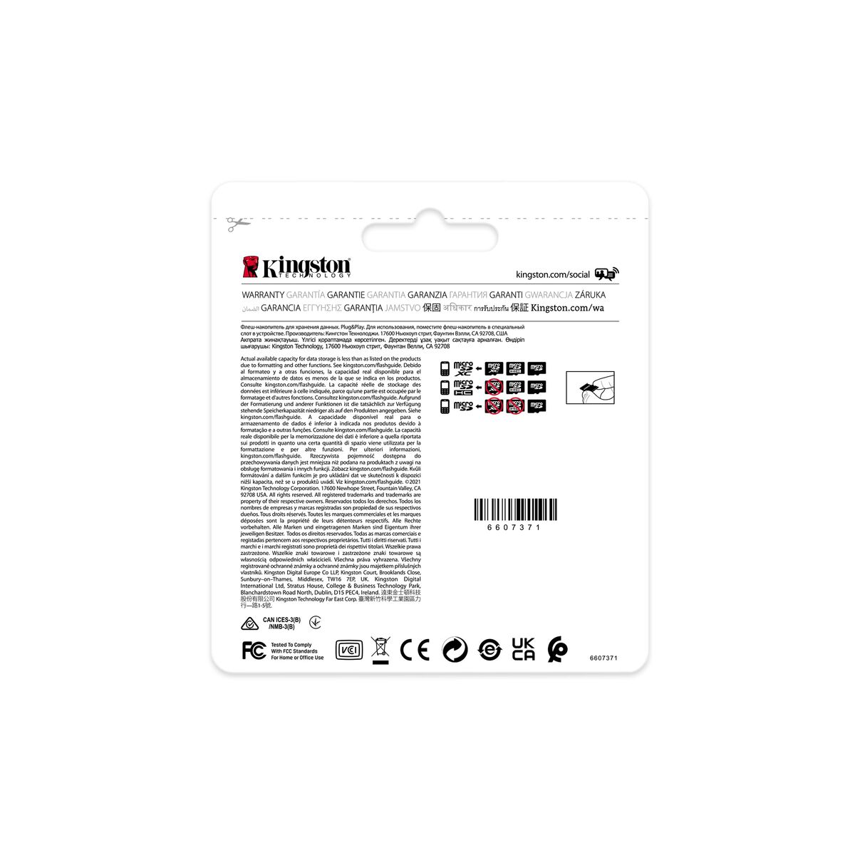 Tarjeta de Memoria Micro SD con Adaptador Kingston Industrial