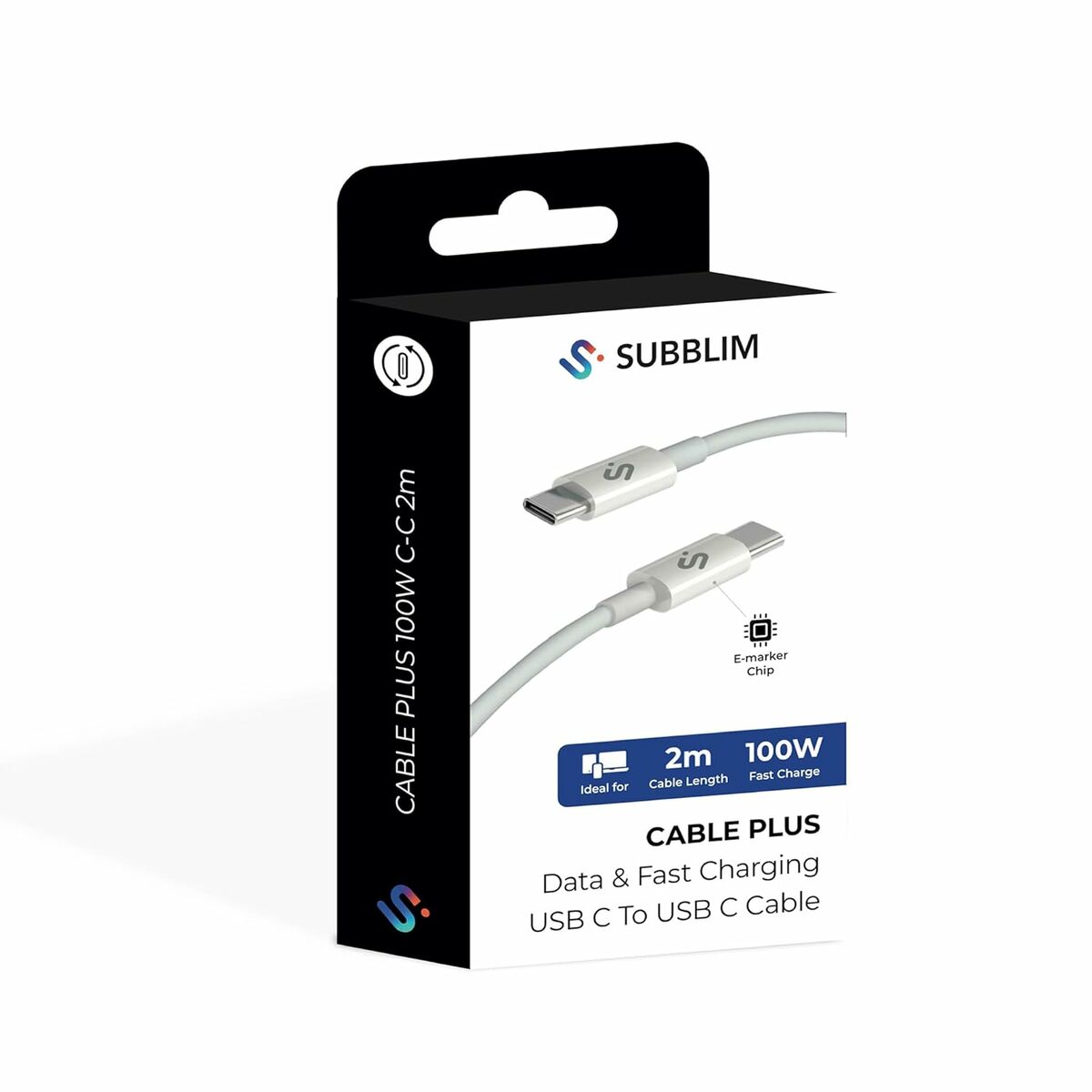 Cable HDMI Subblim SUBCAB-C10011 Blanco 2 m