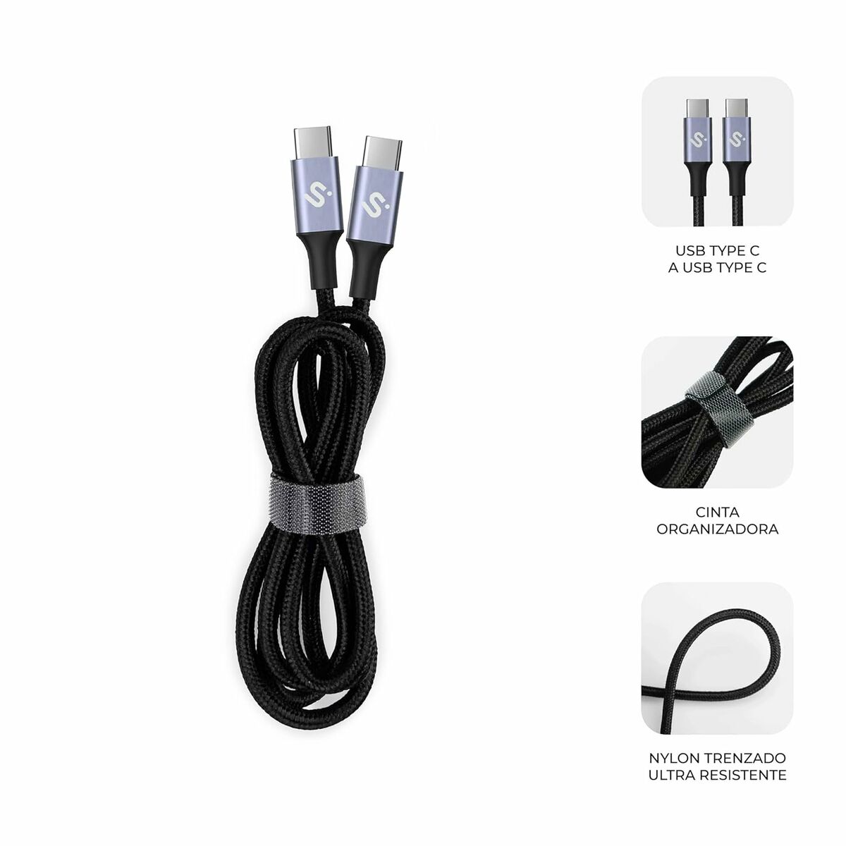 Cable HDMI Subblim SUBCAB-C10002 Negro 2 m