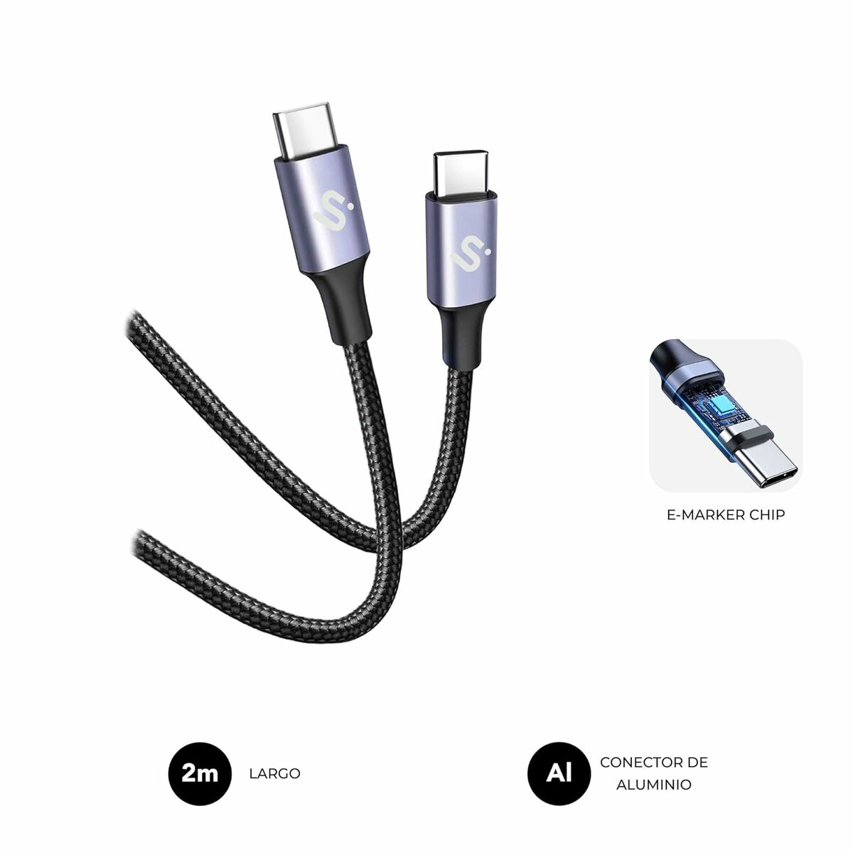 Cable HDMI Subblim SUBCAB-C10002 Negro 2 m