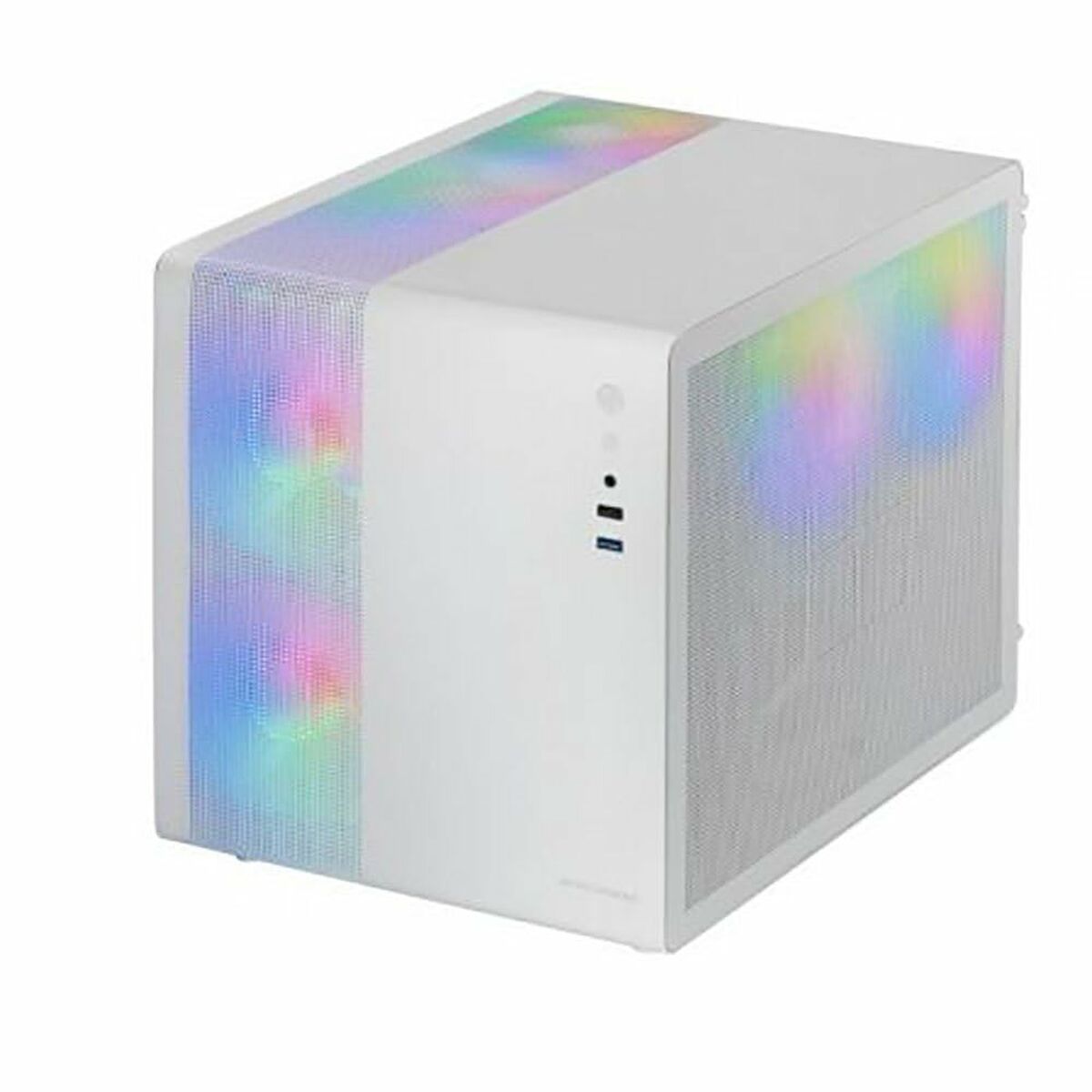 Caja Semitorre ATX Mars Gaming MC400W Blanco Negro