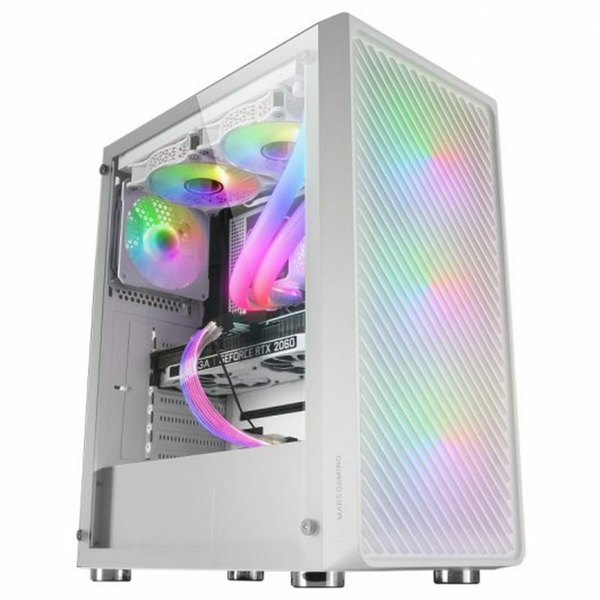Caja Semitorre ATX Mars Gaming MCFW Blanco