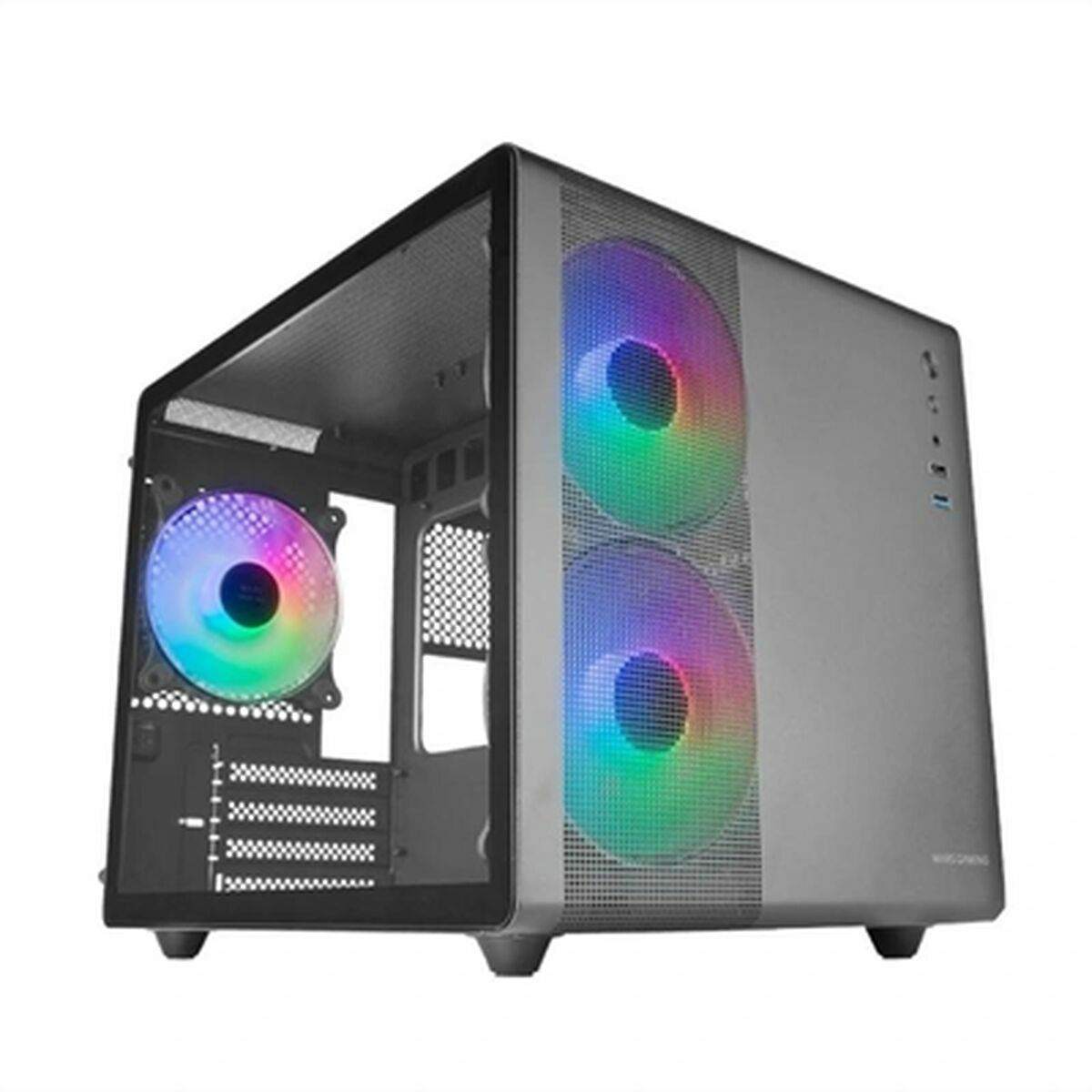 Caja Semitorre ATX Mars Gaming MC400 Blanco Negro