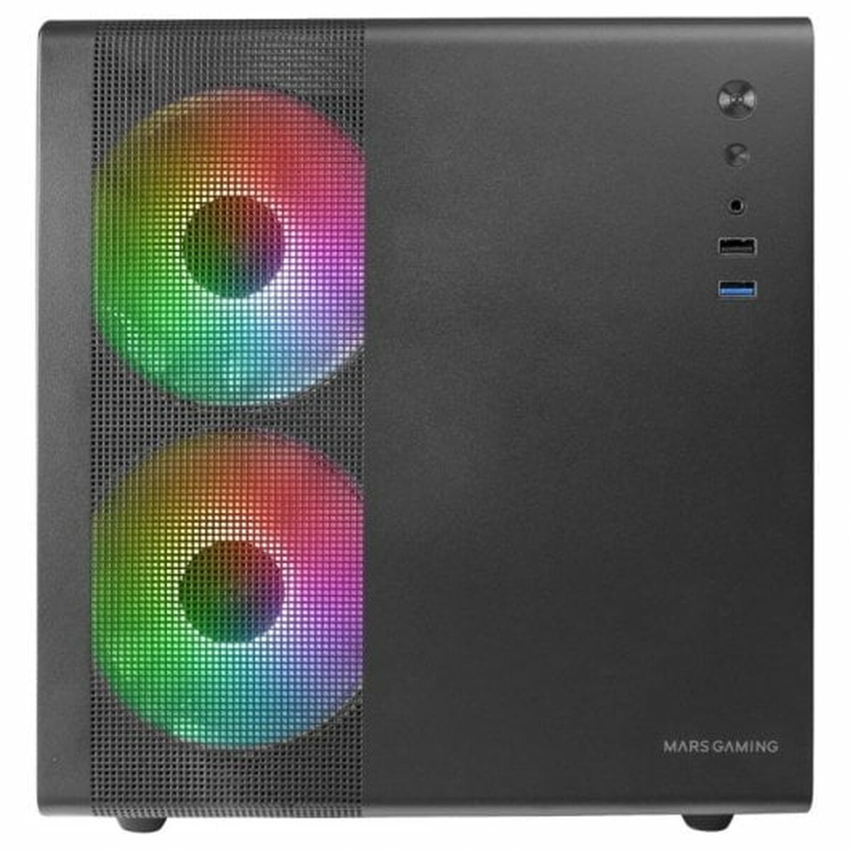 Caja Semitorre ATX Mars Gaming MC400 Blanco Negro