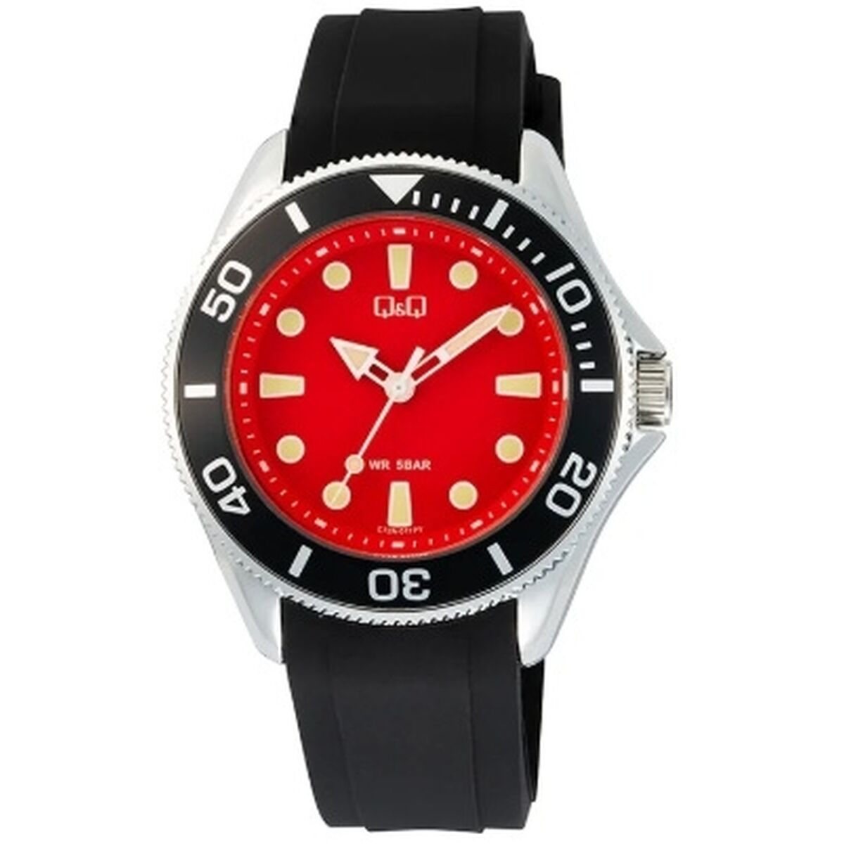 Reloj Hombre Q&Q GENT DIVER BLACK (Ø 41 mm)