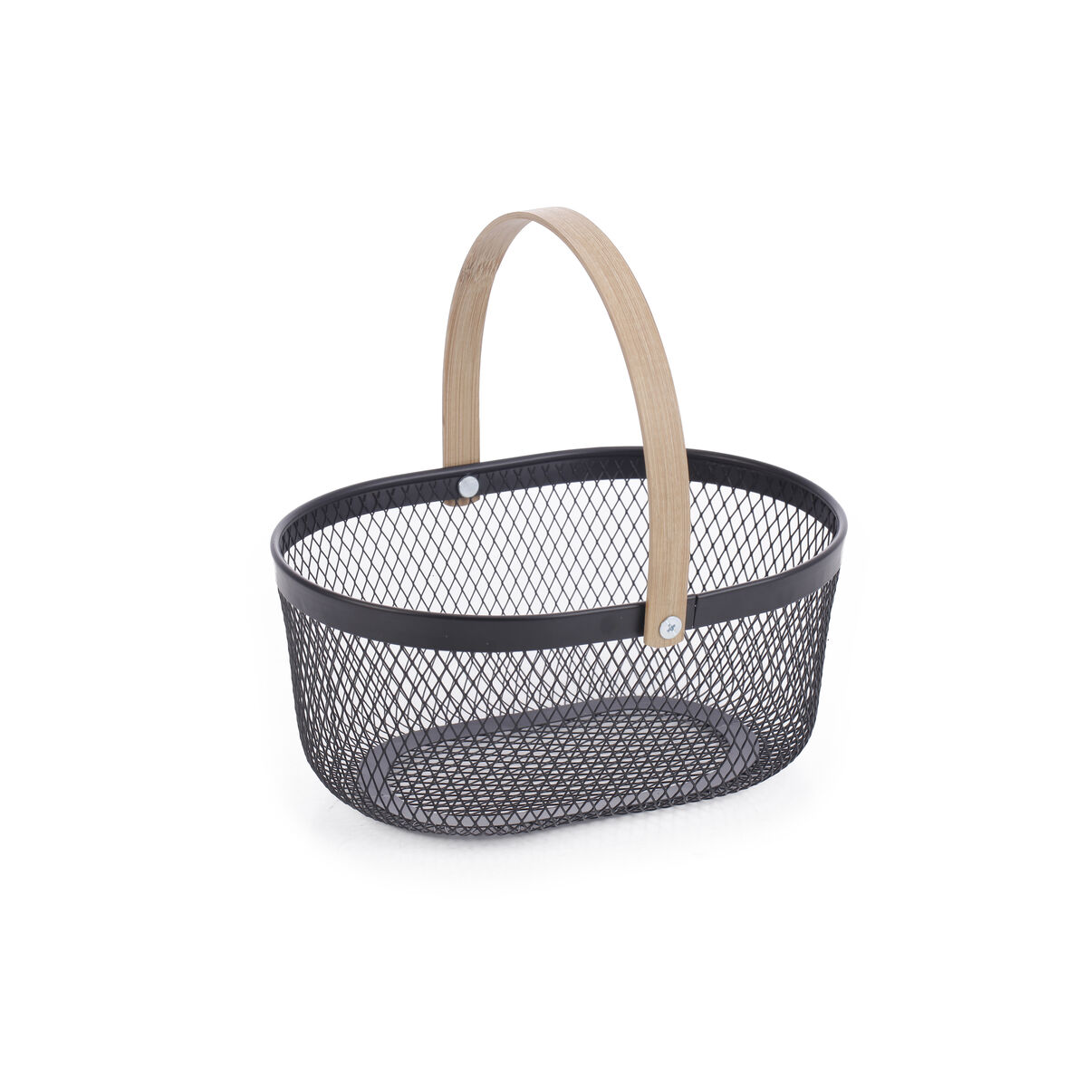 Cesta Confortime Metal Bambú Ovalado (12 Unidades)