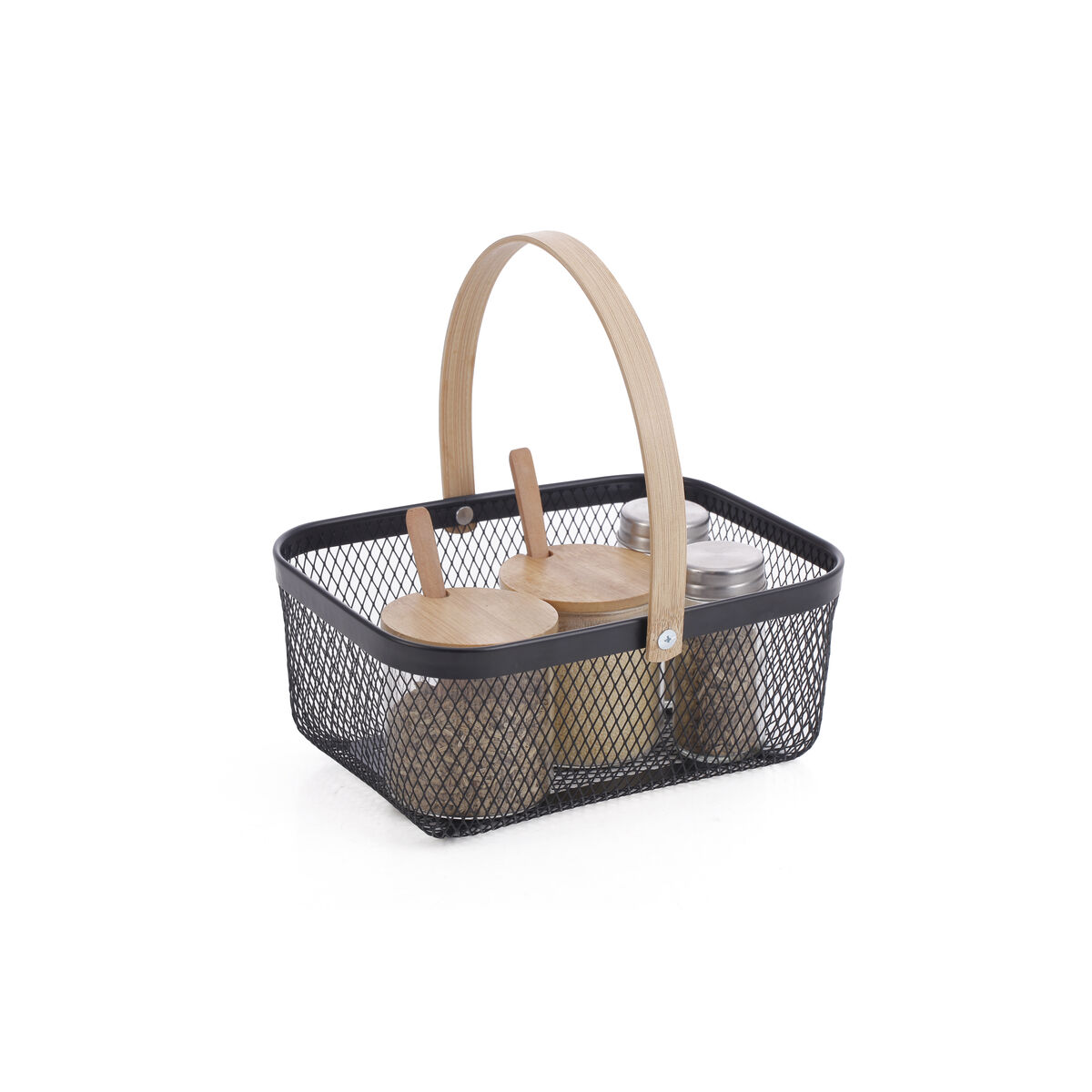 Cesta Confortime Metal Bambú (12 Unidades)