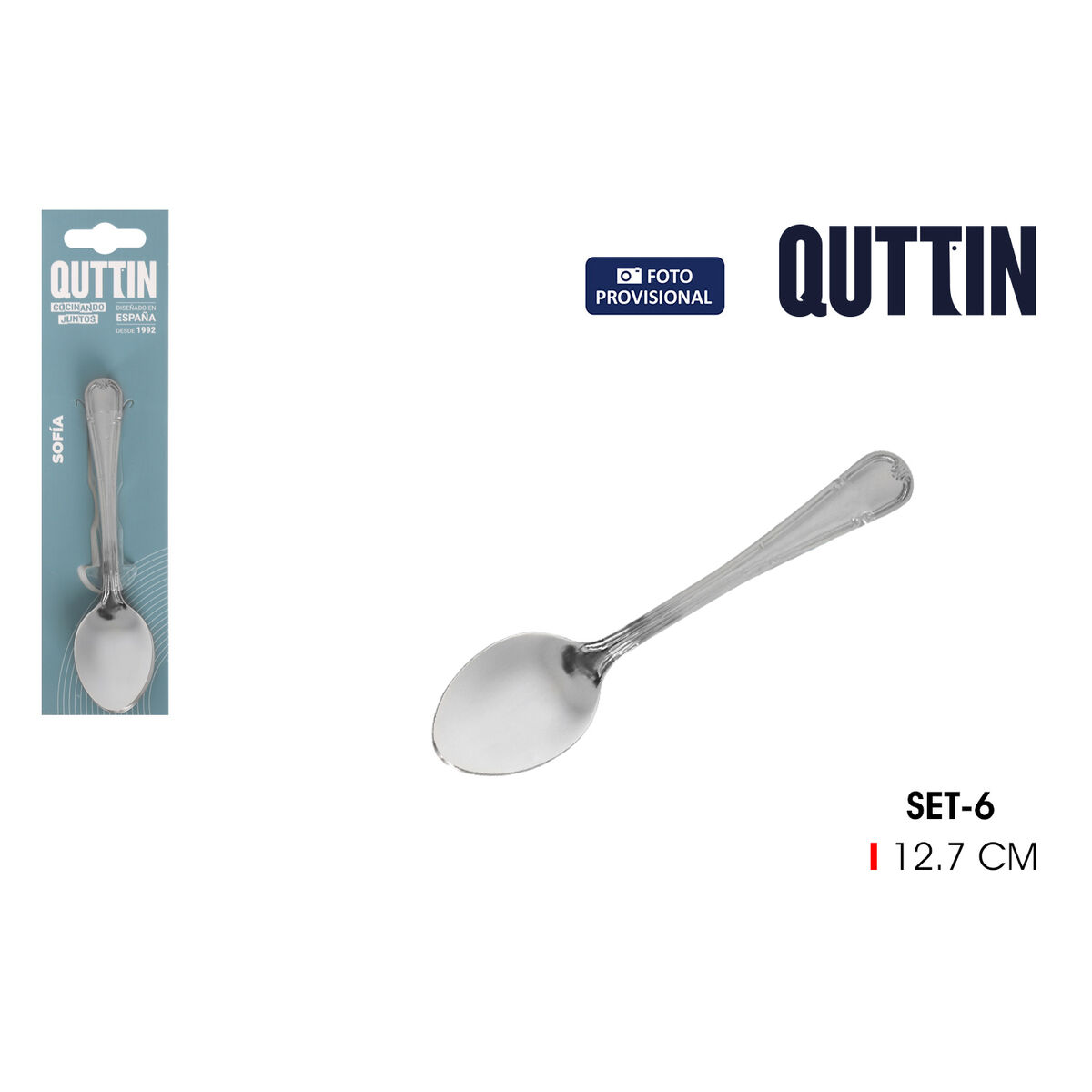 Cucharilla de Té Quttin Sofia 6 Piezas 12 Unidades