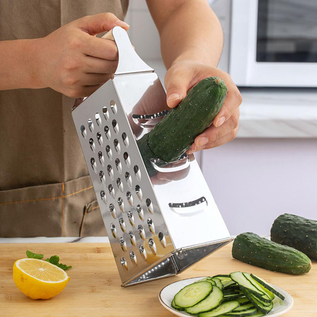 Rallador Quttin Bambú 9 x 6,8 x 21,5 cm (24 Unidades)