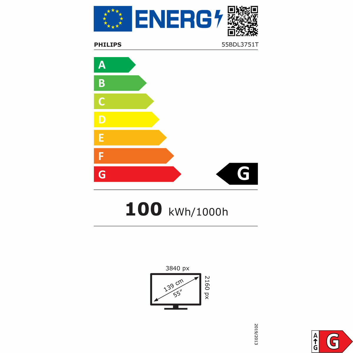 Alfombrilla Antideslizante Philips 55BDL3751T/00 Negro