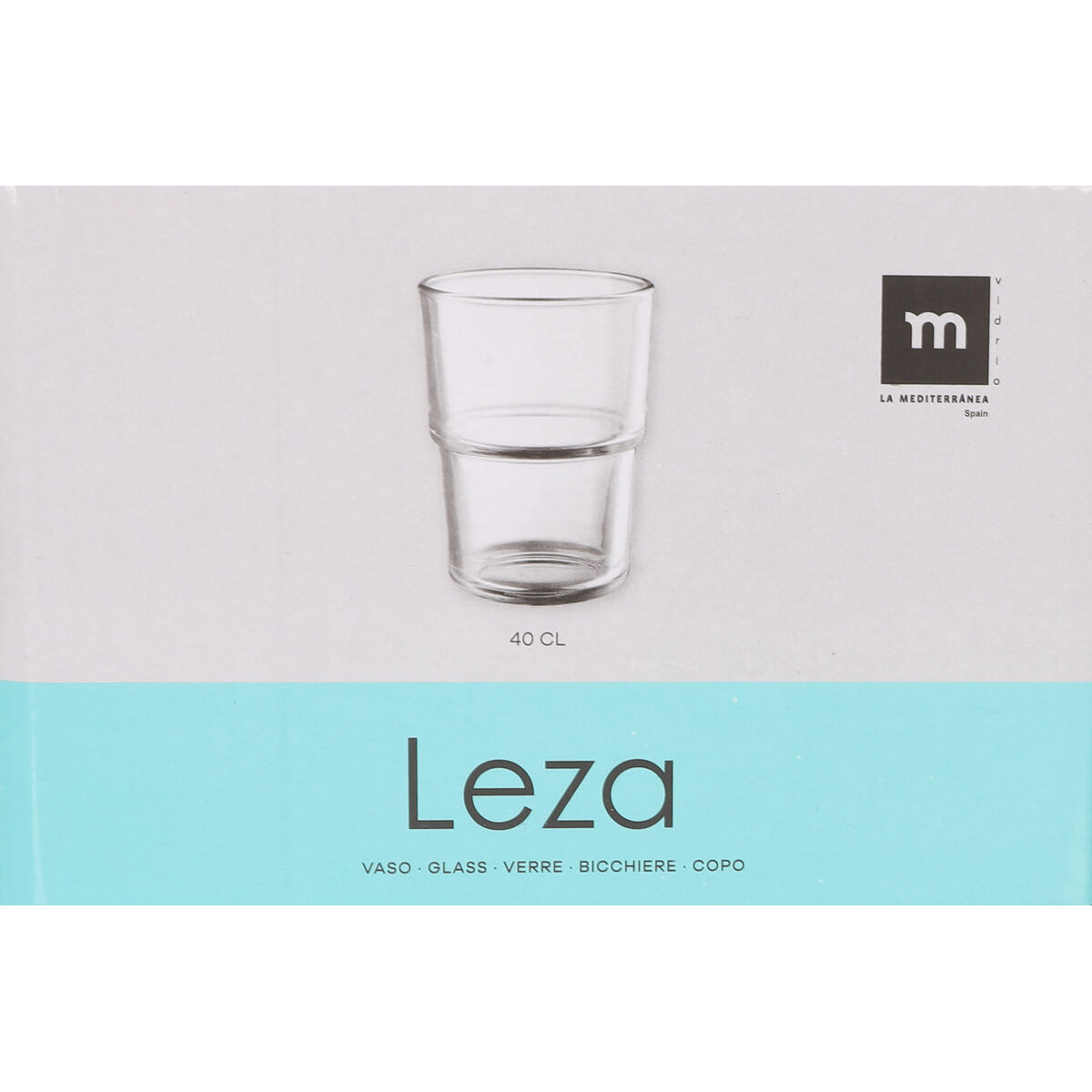 Set de Vasos La Mediterránea Leza 400 ml 6 Piezas (8 Unidades)