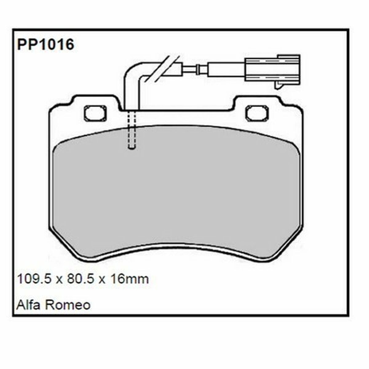 Pastillas de freno Black Diamond BDPP1120 Jaguar Xf (2015 ) All Models Rear Disc (Fitted Vented Disc)
