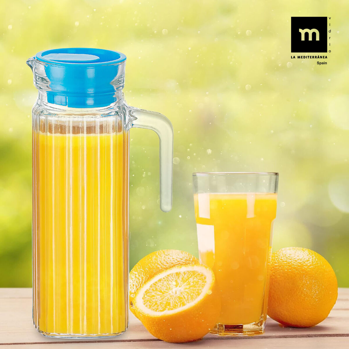 Jarra La Mediterránea Vidrio 1 L (12 Unidades)
