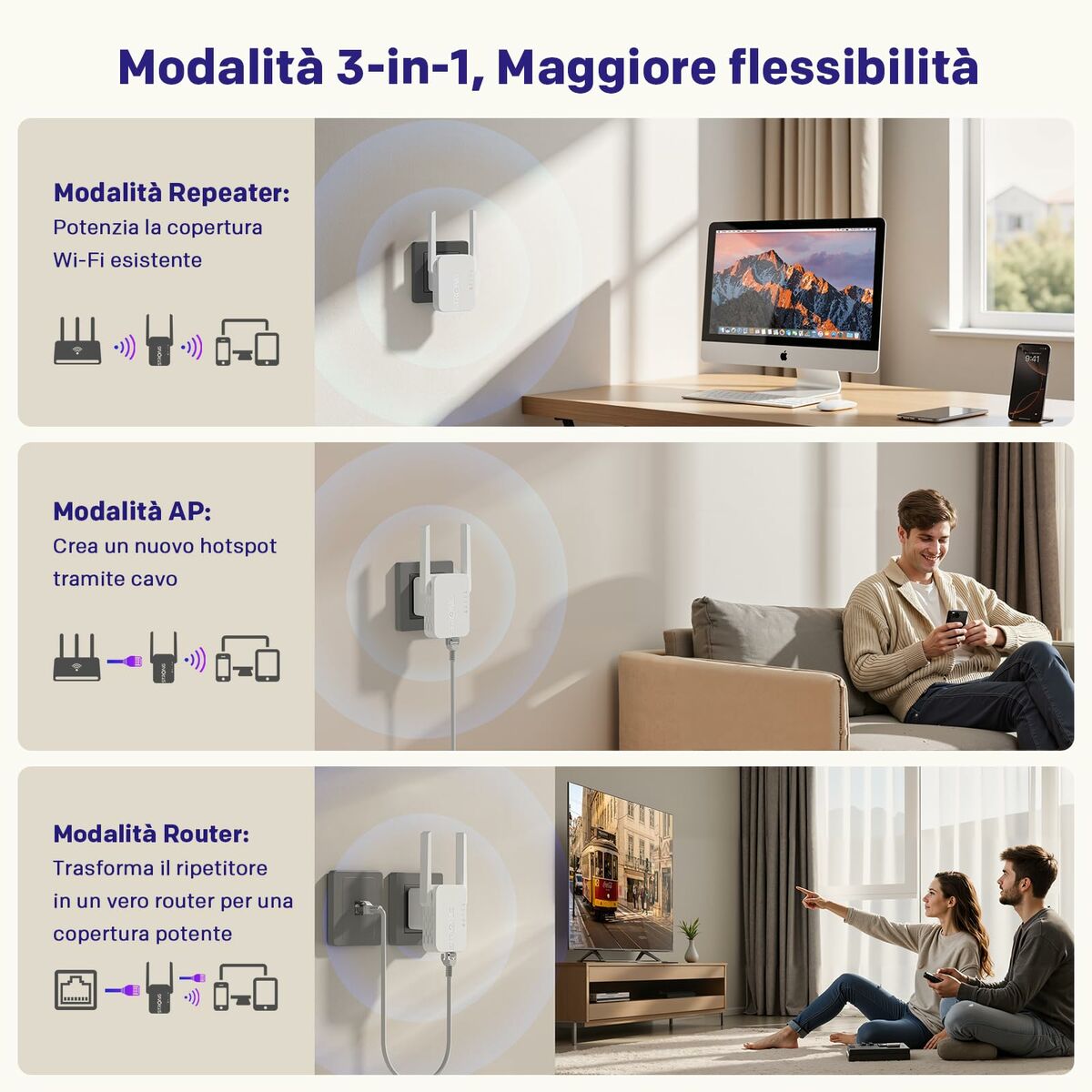 Punto de Acceso STRONG REPEATER300S Blanco