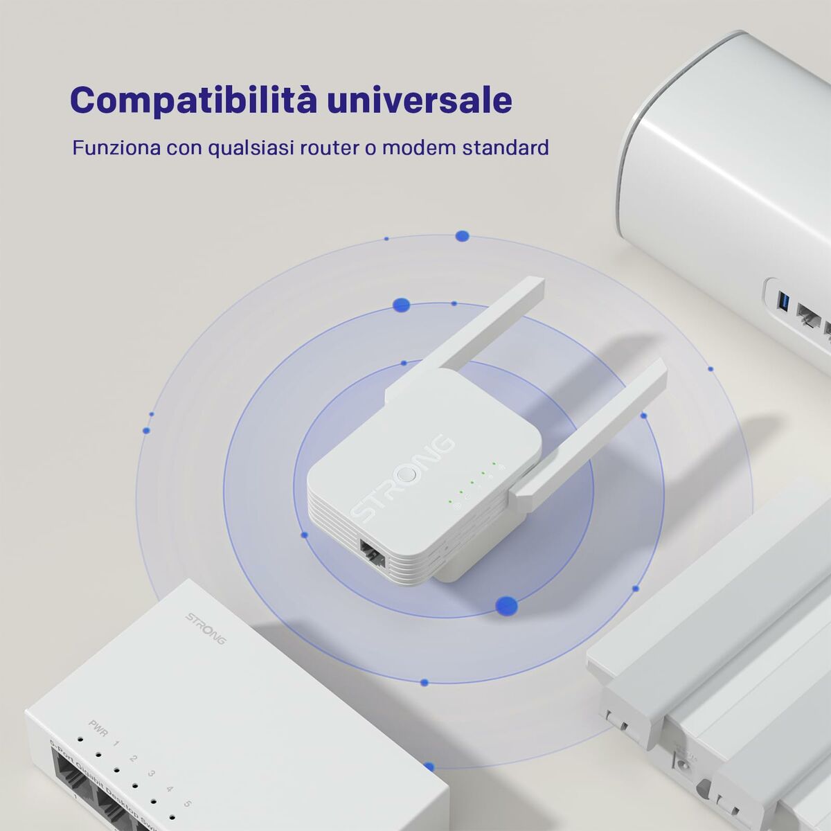 Punto de Acceso STRONG REPEATER300S Blanco