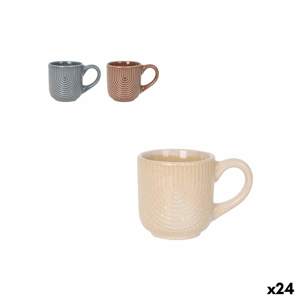 Taza de café y té La Mediterránea TOTEC 100 ml (24 Unidades)